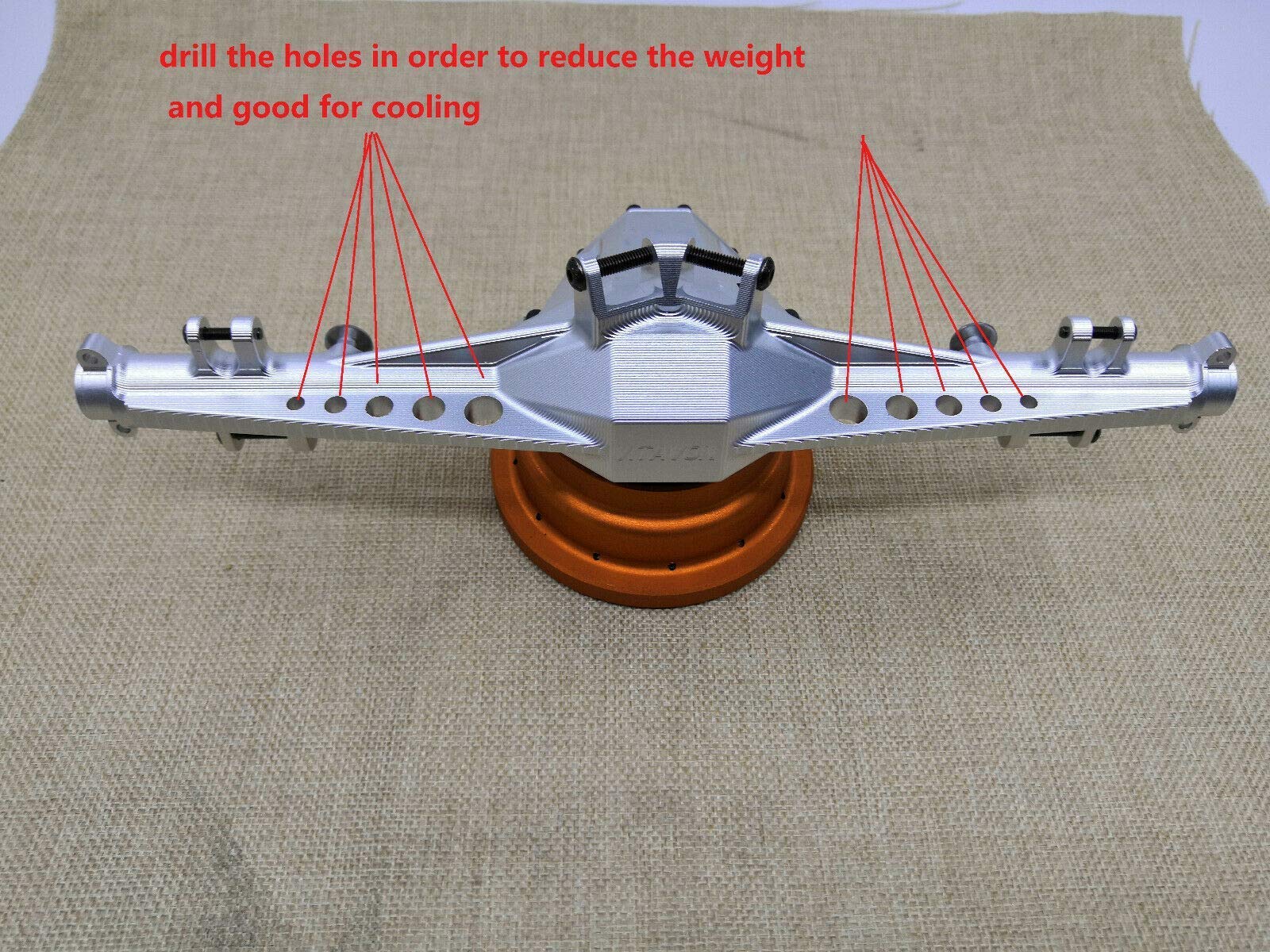 VITAVON & VOTACH Aluminum CNC Rear Axle Housing for Traxxas UDR 1:7 Scale Unlimited Desert Racer - High Performance RC Car Upgrade Parts (Fits Models #8540, #8541) - Perfect for Off-Road Racing and Desert Crawling