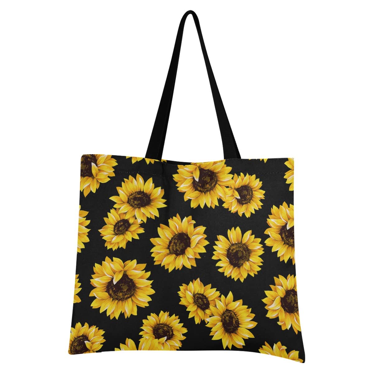 Women's Canvas Tote Bag - Stylish Foldable Shoulder Bag for Shopping & Travel