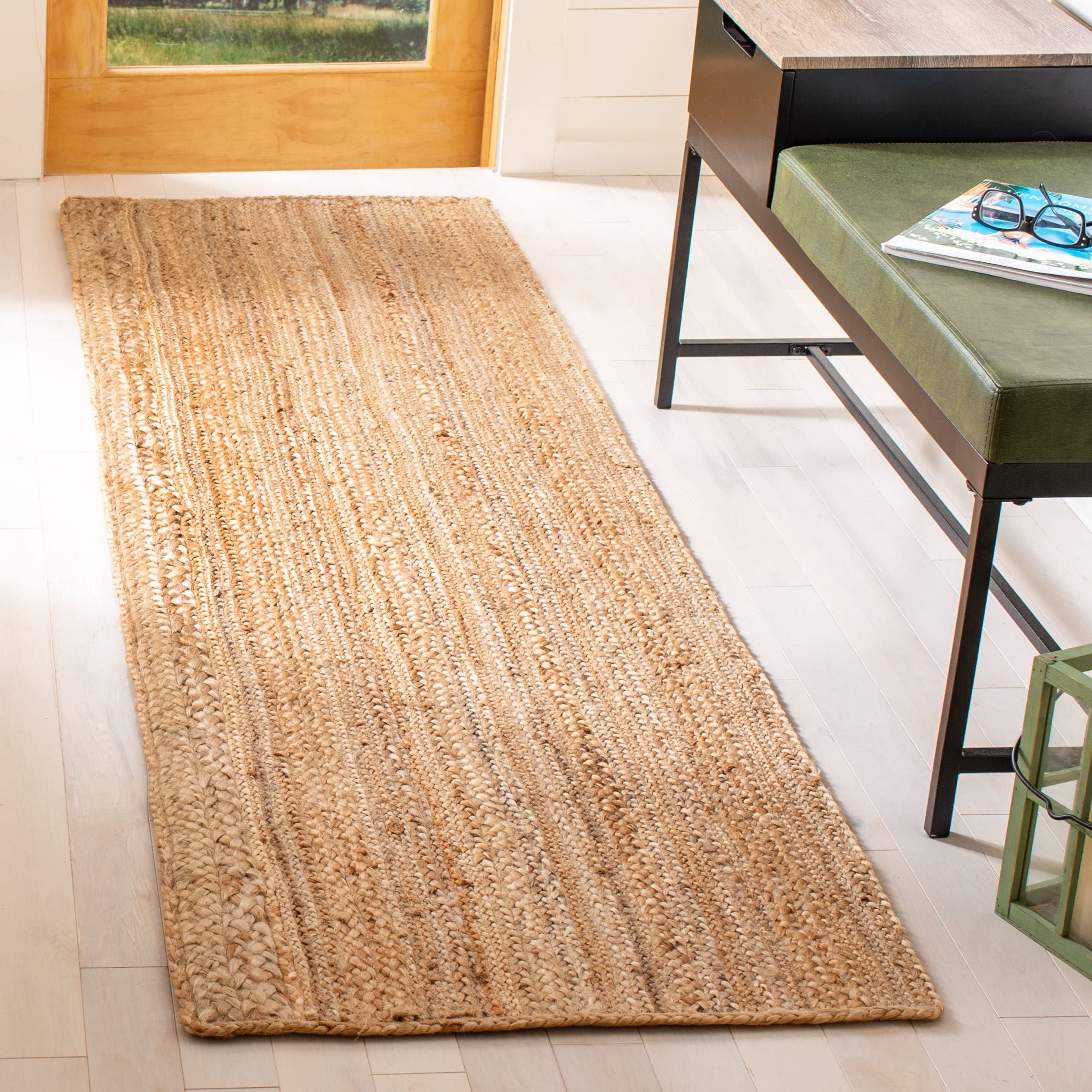 SAFAVIEH Handmade Natural Jute Area Rug 9' x 12' - Farmhouse Style, Durable & Eco-Friendly for High Traffic Areas | Perfect for Living Room, Bedroom, Dining Room & Home Office (NF923A)