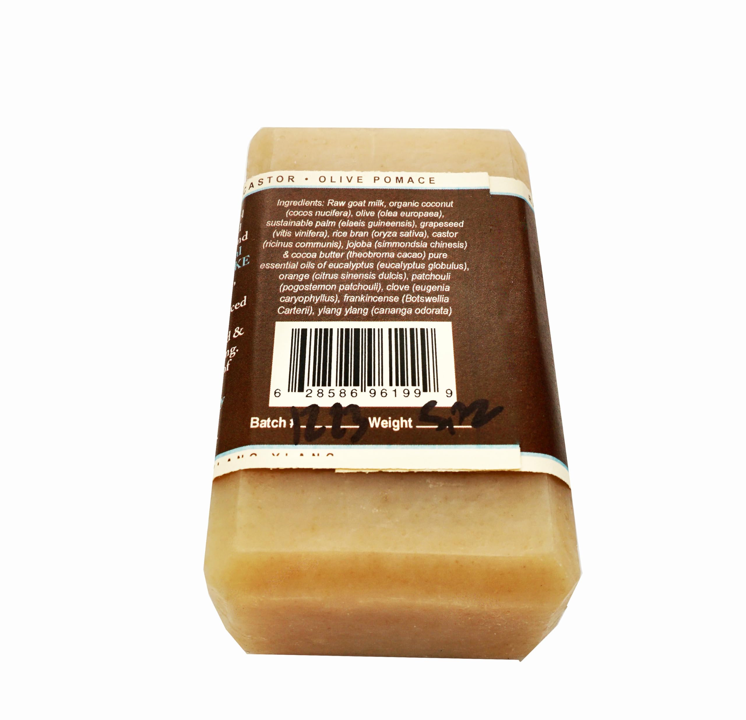 Handmade Goat Milk Soap 2 Bars - BOGUE No.10 'Walking on Sunshine' Moisturizing Soap with Essential Oils (Eucalyptus, Orange, Clove, Frankincense, Ylang Ylang & Patchouli) - Natural Skincare Gift for Dry Skin, Sensitive Skin & Aromatherapy at Home