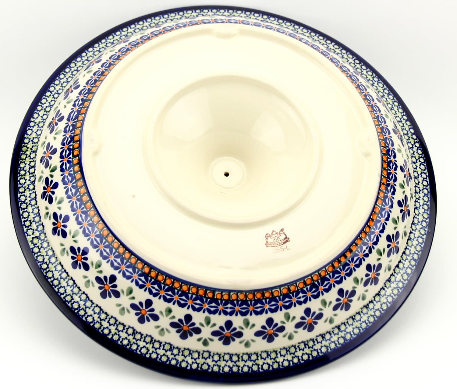 Handmade Polish Pottery Extra Large Fruit Bowl - Vegetable Serving Dish, Party Centerpiece, Housewarming Gift for Kitchen & Dining Decor | Perfect for Entertaining, Holiday Gatherings & Farmhouse Style Decorations
