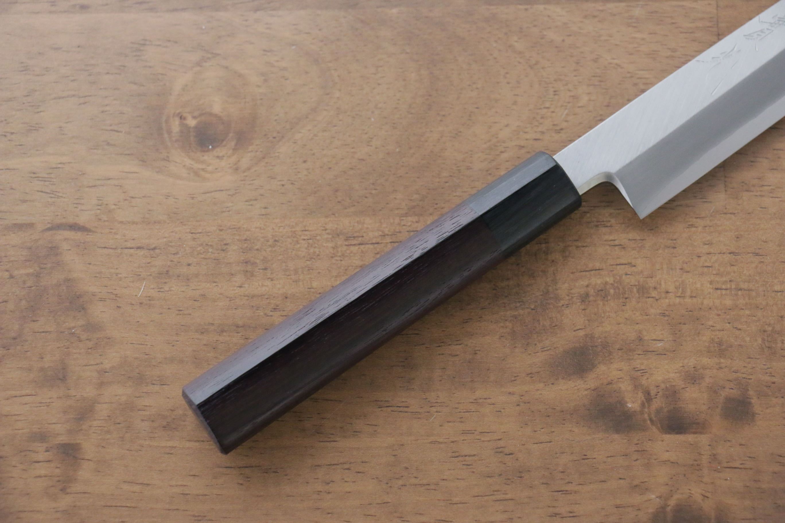 Premium Jikko Silver Steel No.3 Sakimaru Yanagiba 210mm - Japanese Sushi Knife with Ebony Wood Handle - Perfect for Sushi Chefs & Japanese Cuisine Preparation