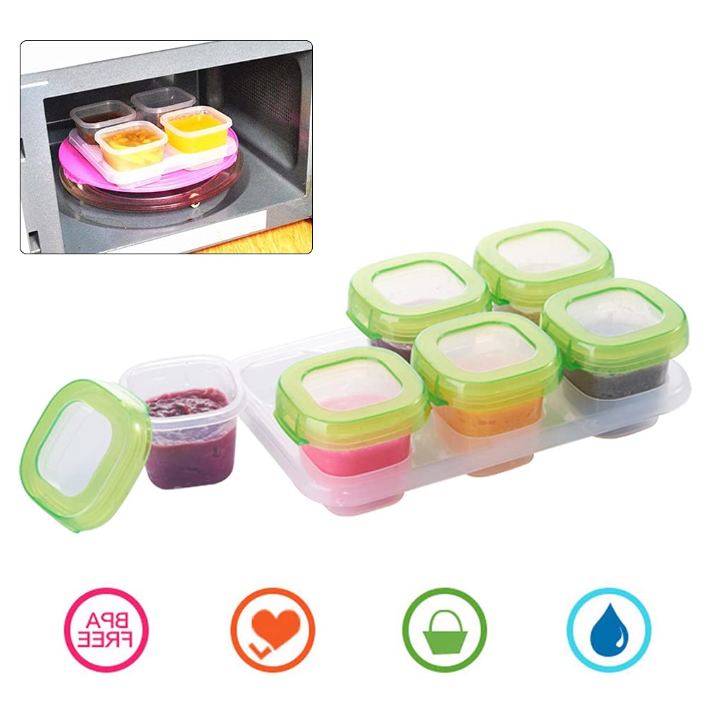 Baby Snack Containers - BPA-Free, Microwave & Dishwasher Safe, Freezer & Fridge Storage with Lids | Impact-Resistant Small Food Containers for Babies | Perfect for Home, Kitchen, Travel & Daycare Use