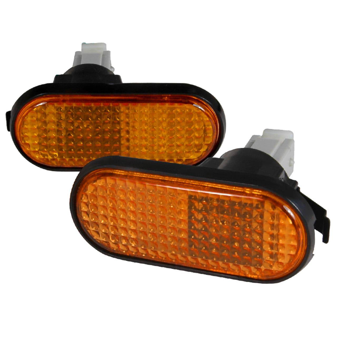 1992-1995 Honda Civic Side Marker Lights - Amber Lens Flat Style Replacement - Compatible with Sedan, Coupe, Hatchback - Perfect for Night Driving & Car Customization