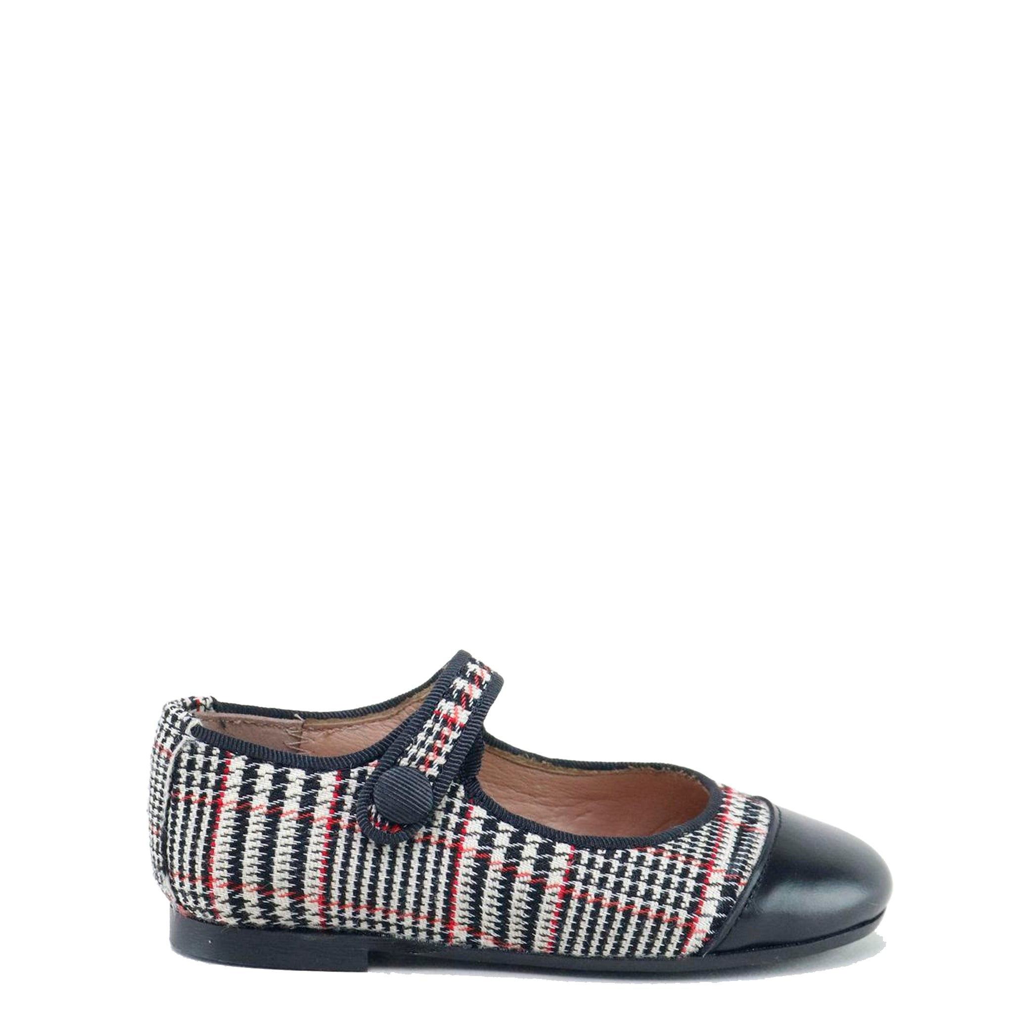 Stylish Black and White Plaid Captoe Mary Jane Shoes for Women | Comfortable & Fashionable Dress Shoes for Work, Parties & Everyday Wear