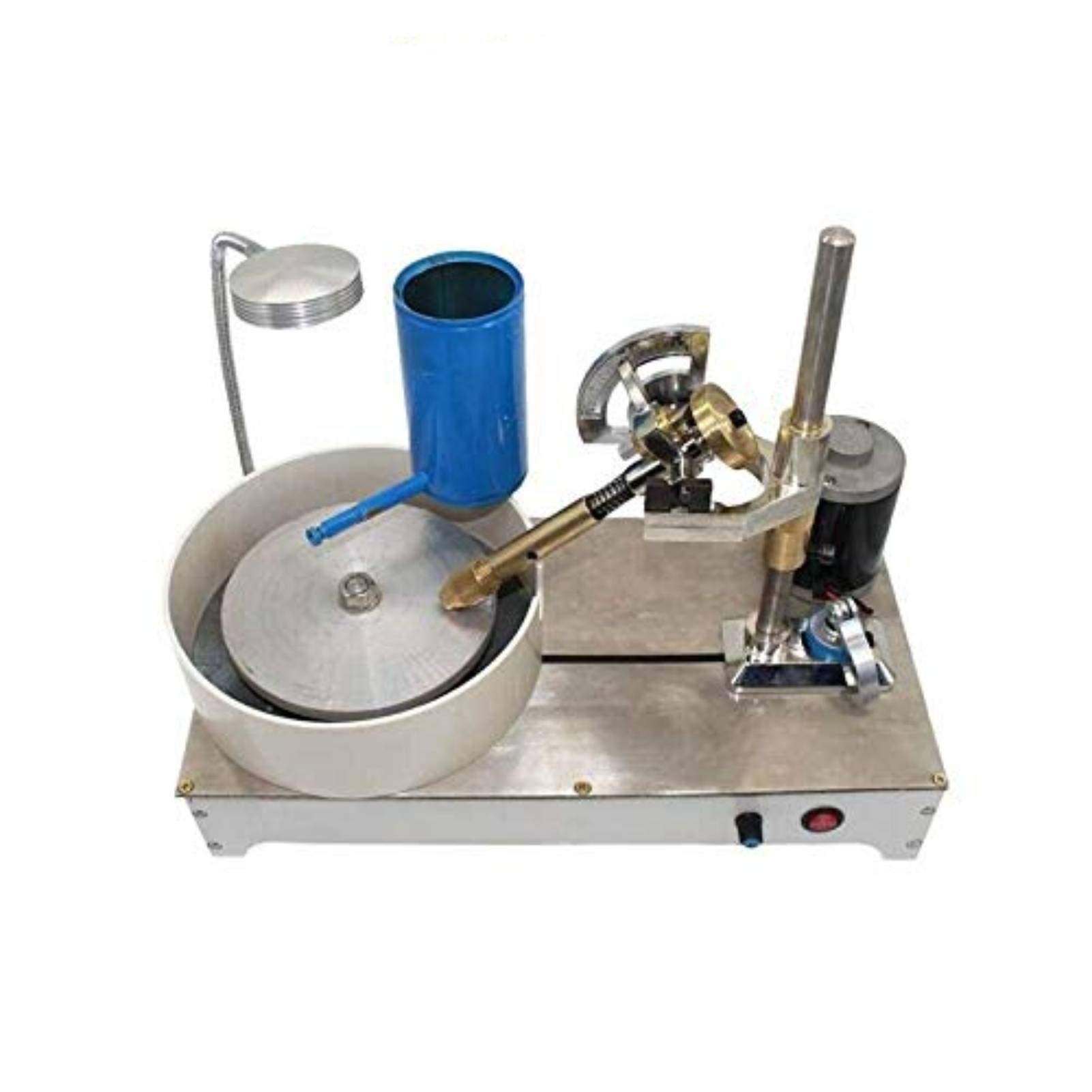 Upgraded JAIN YA NA Gem Faceting Machine 110-240V Jewelry Polisher - Jade Flat Grinder 0-1800RPM Mechanical Hand Machine for Jewelry Making, Stone Cutting & DIY Craft Projects