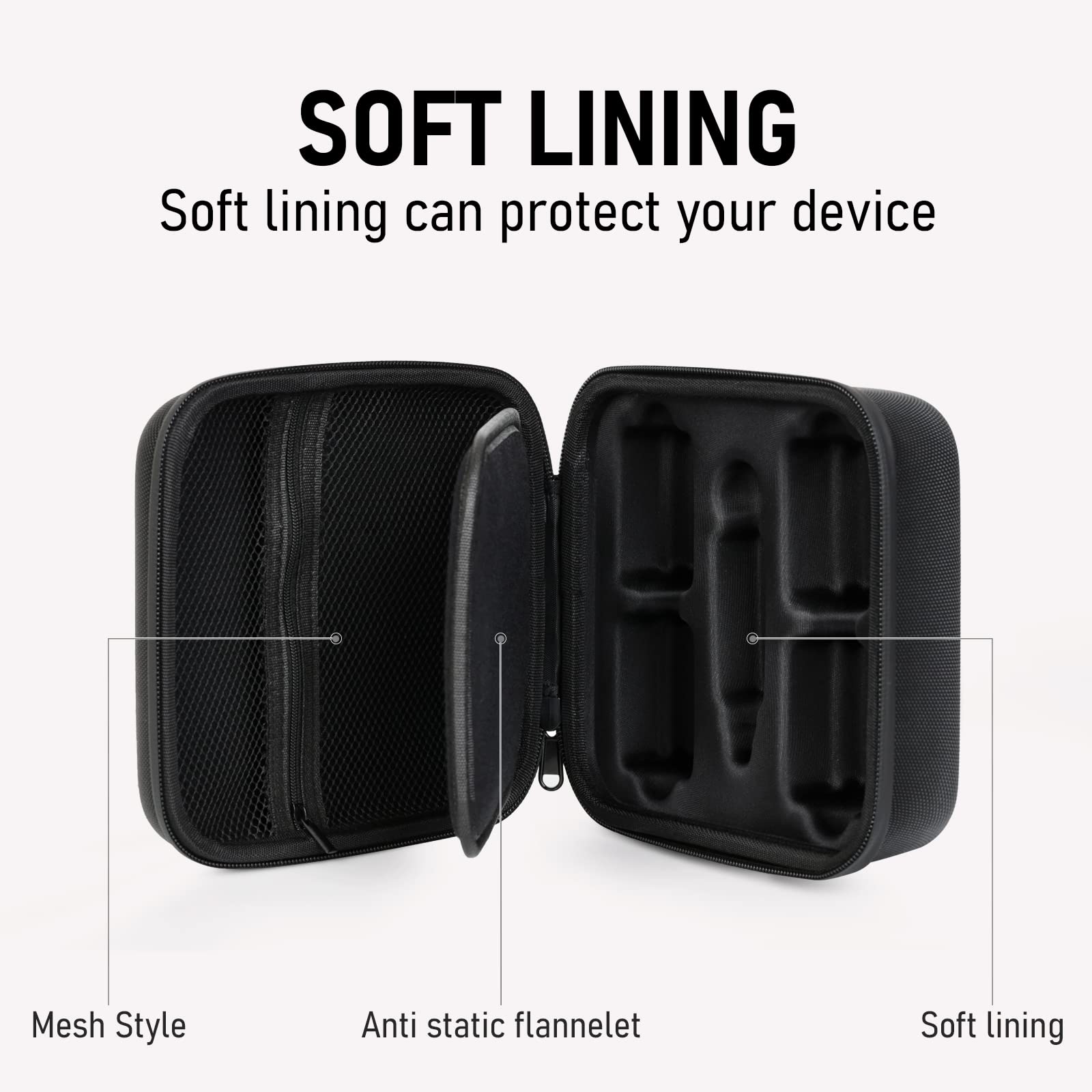 Xvive CU4R4 Hard Case for U4R4 Wireless In-Ear Monitor System - Triple Layer EVA Shell Protection - Perfect for Musicians, DJs & Live Performances