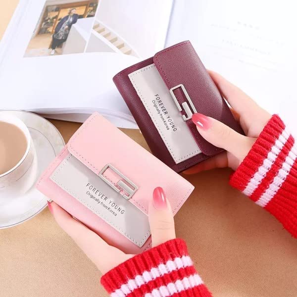 PRYFIL Women's Genuine Leather Wallet with Magnetic Closure - Multi-Function RFID Blocking Card Organizer, Purse & Clutch with Multiple Pockets | Perfect for Everyday Use, Travel & Business (1 Piece)