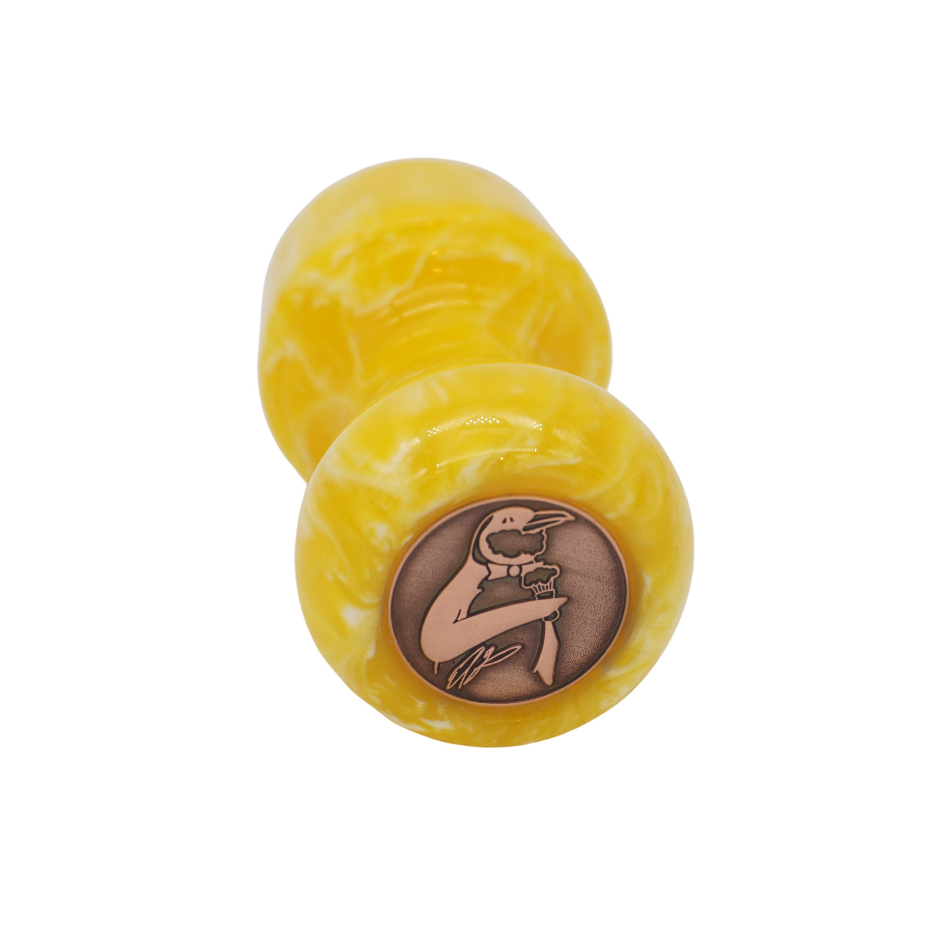Premium Handcrafted Lemon Drop Shaving Brush Handle - Fits 24mm & 26mm Knots - Perfect for Wet Shaving & Grooming Gifts for Men