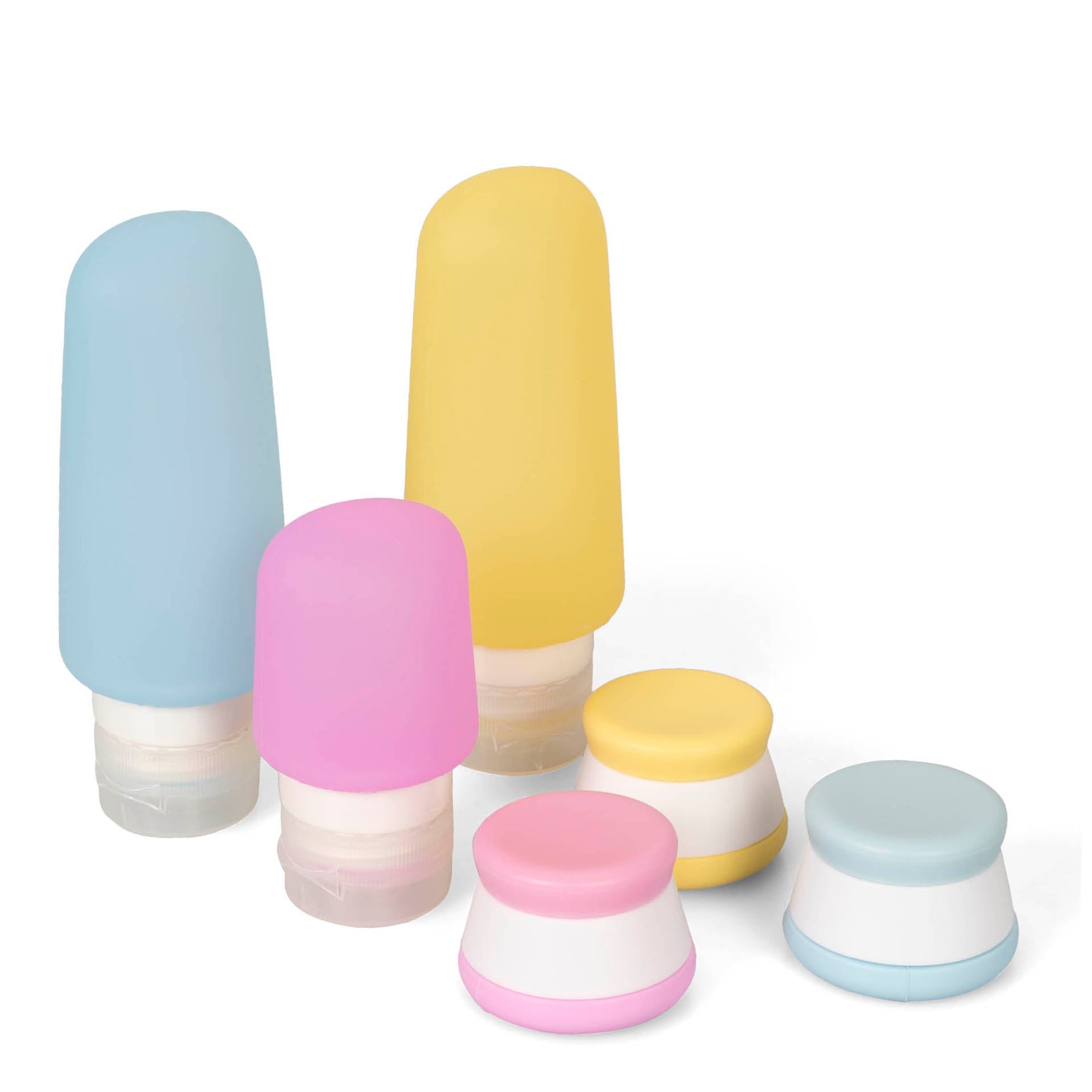 Premium Silicone Travel Bottle Set - Leak Proof, TSA Approved, 4-Piece for Toiletries & Liquids - Perfect for Airplane, Gym, and Vacation Use
