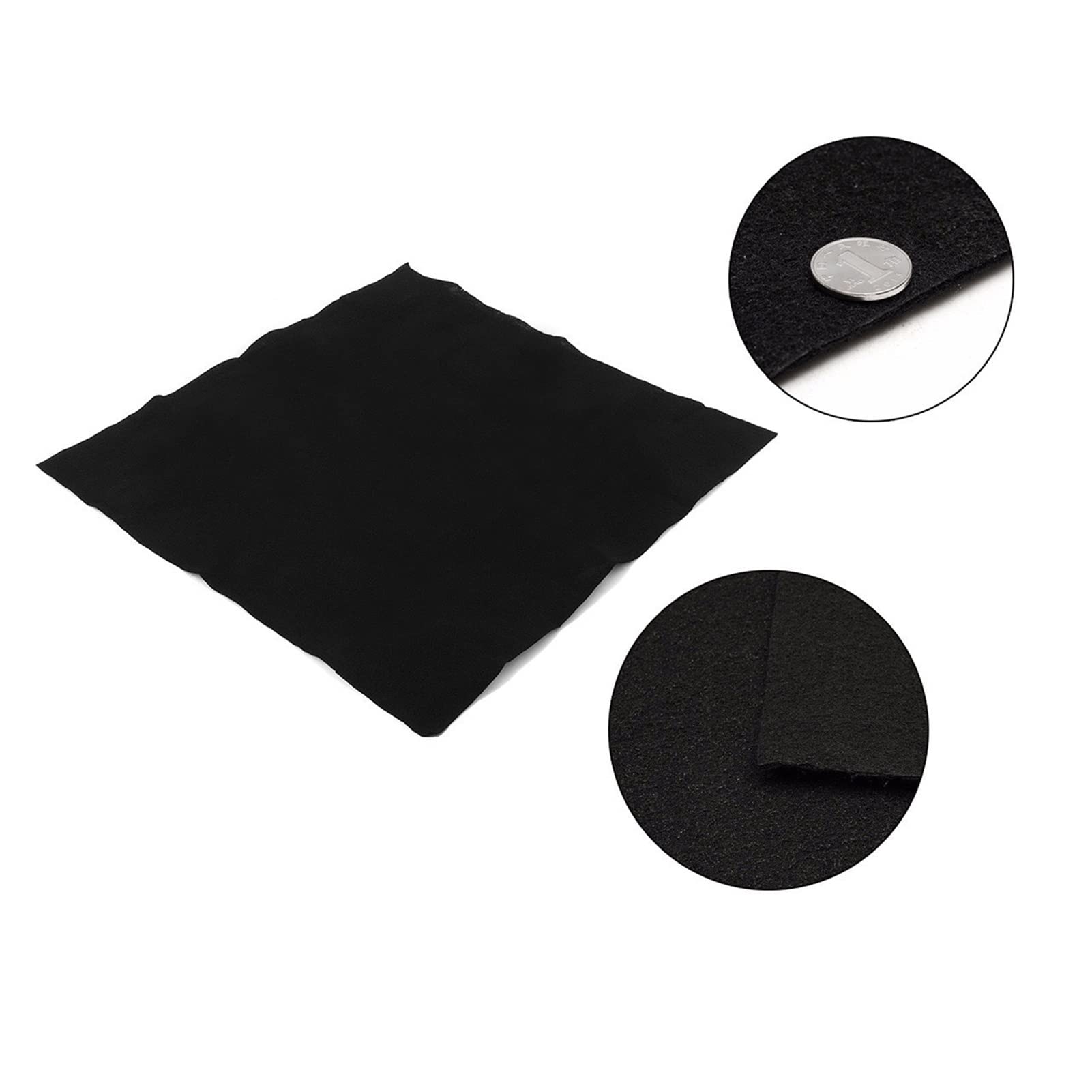 LANGshaw 1m x 1m Air Conditioner Filter Fabric - 5mm/10mm Thickness, Black - Replacement Filter Material for AC Units & Air Purifiers - Perfect for Home, Office & HVAC System Maintenance