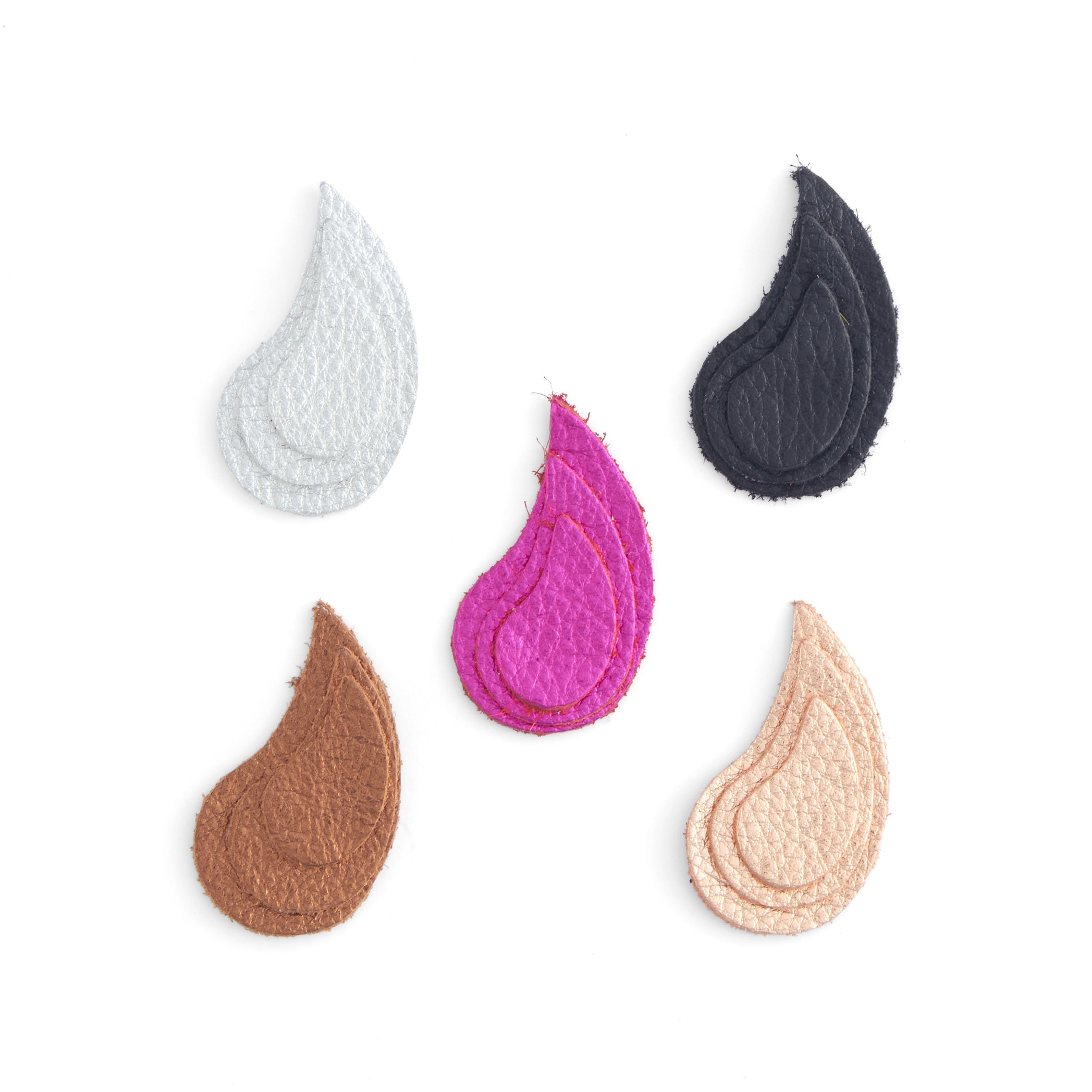 60 Pack Mini Shapes Curved Teardrop Charms for Jewelry Making, DIY Crafts, Scrapbooking - Perfect for Earrings, Necklaces & Bracelets