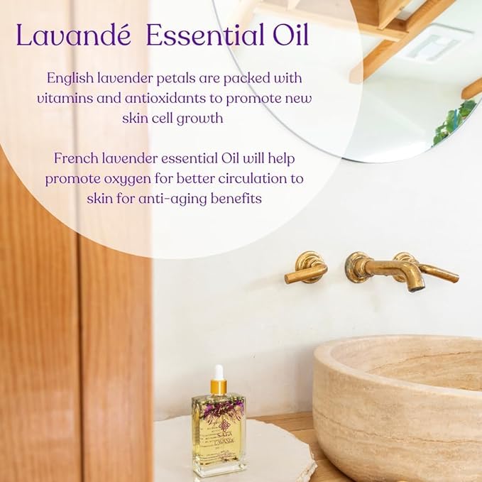 SAFA Lavender Essential Oil for Face, Body, Hair & Nails - 100% Pure Natural Moisturizing Oil for Skin Care, Aromatherapy & Diffusers | Long Lasting Fragrance Body Oil After Shower | 4 Fl Oz - Perfect for Relaxation, Massage & Home Spa Treatments
