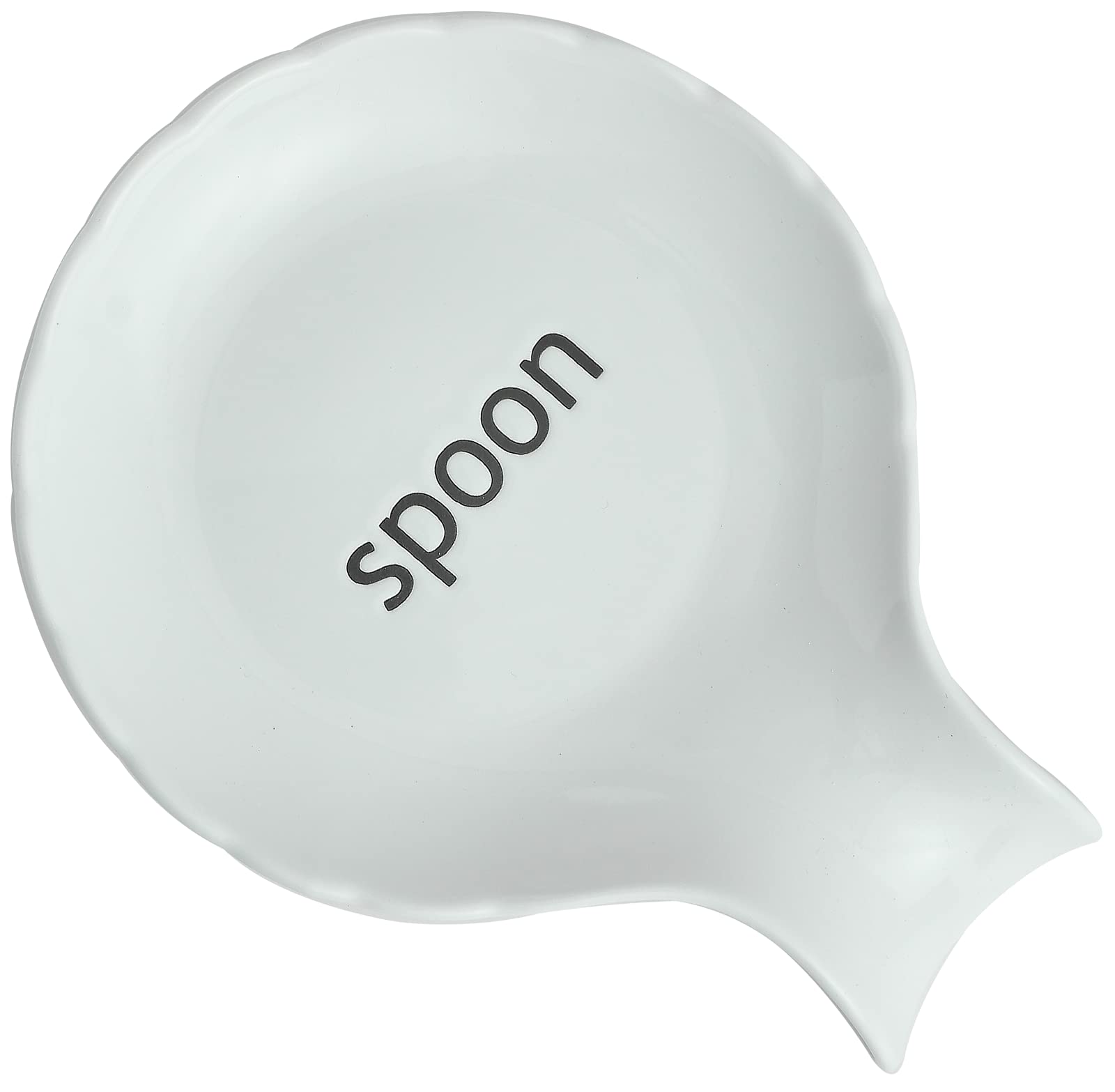 Premium Ceramic Spoon Rest for Kitchen Counter - Large Stove Top Spatula & Ladle Holder - White Kitchen Utensil Organizer (Perfect for Cooking, Baking & Keeping Countertops Clean)