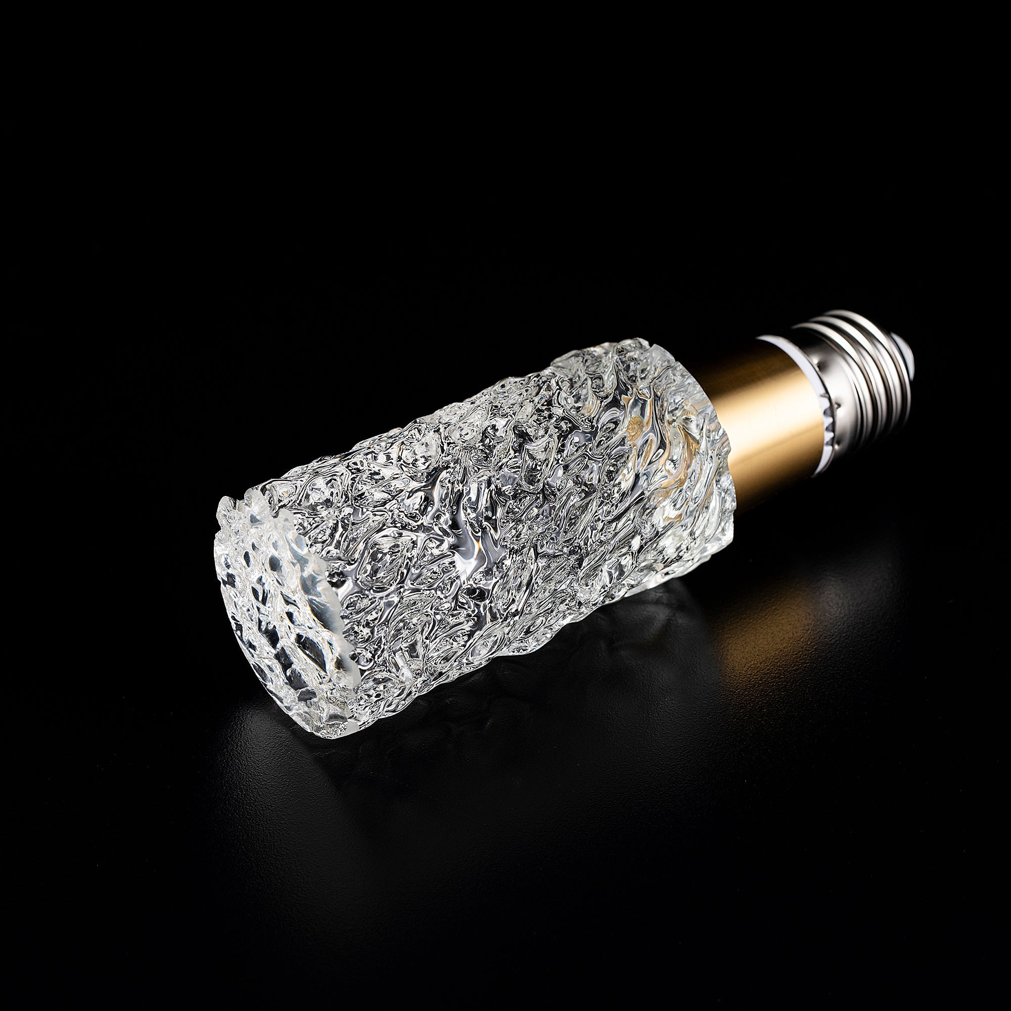 RIPPLE CYLINDER Crystal LED Light Bulb - Large Size, Energy Efficient Decorative Lighting for Home, Party & Wedding Decor
