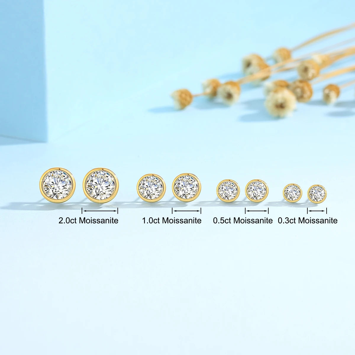 Elegant Gold Earrings for Women - 14K Gold Plated Dangle Hoop Earrings - Perfect for Parties, Weddings & Everyday Wear