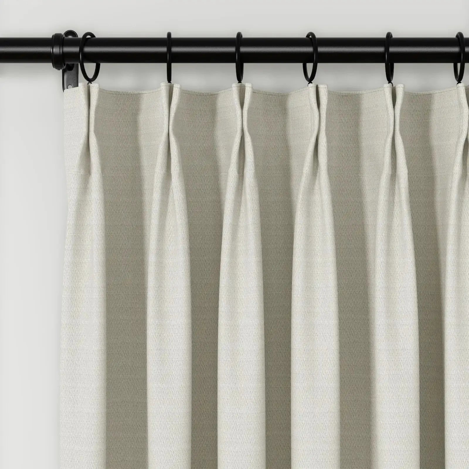 Lydia Swallow Jacquard Pleated Curtains - Elegant Window Treatments for Living Room, Bedroom & Dining Room Decor