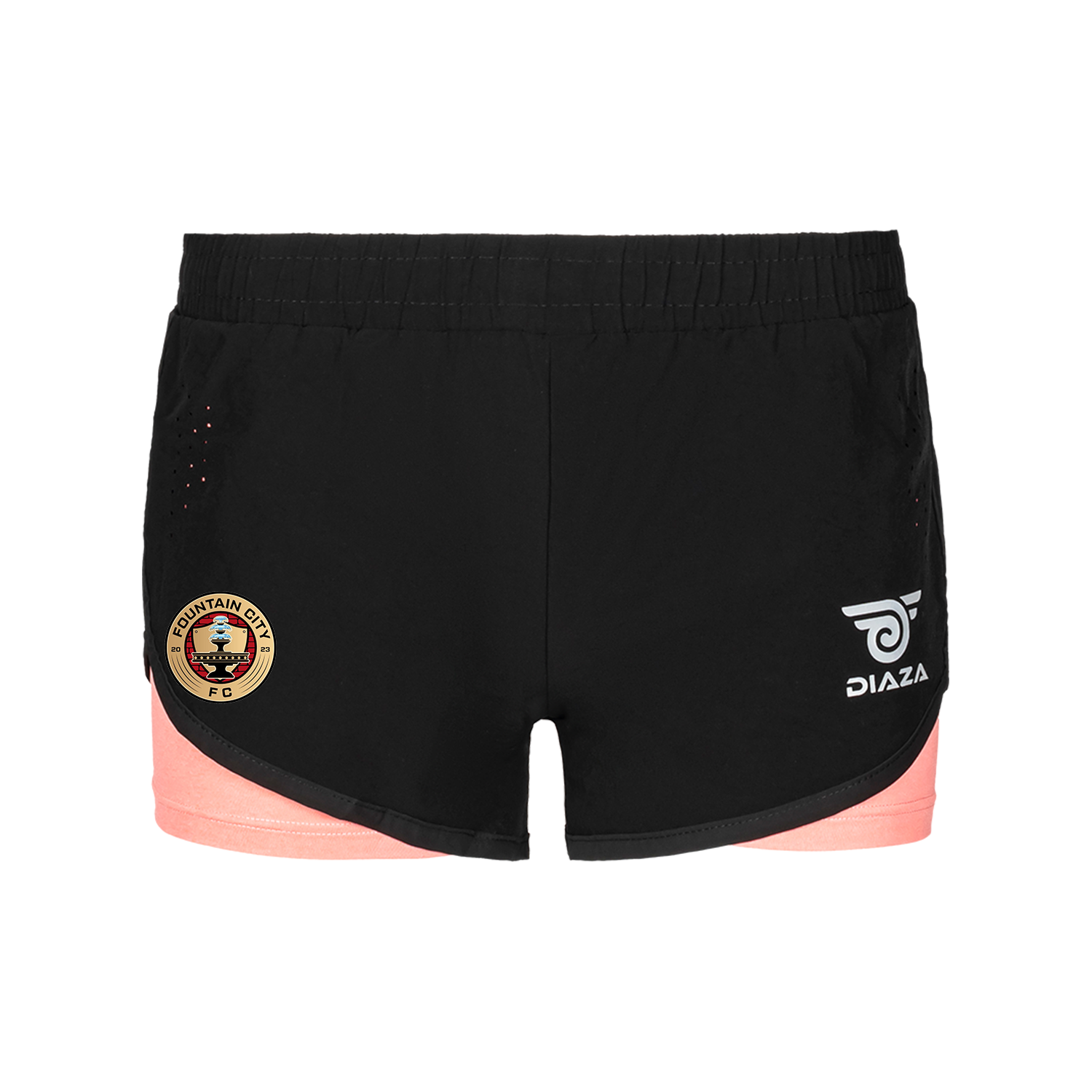 Fountain City United Rosa Women's Athletic Shorts - Comfortable Workout & Running Shorts for Yoga, Gym, and Casual Wear