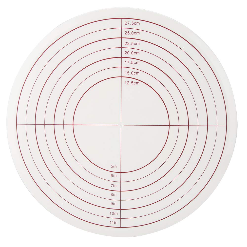 11 Inch Non-Stick Cake Turntable - White Rotating Cake Stand for Decorating, Baking & Pastry Making | Cake Spinner for Cupcakes, Fondant & Dessert Presentation | Perfect for Home Bakers & Professional Chefs