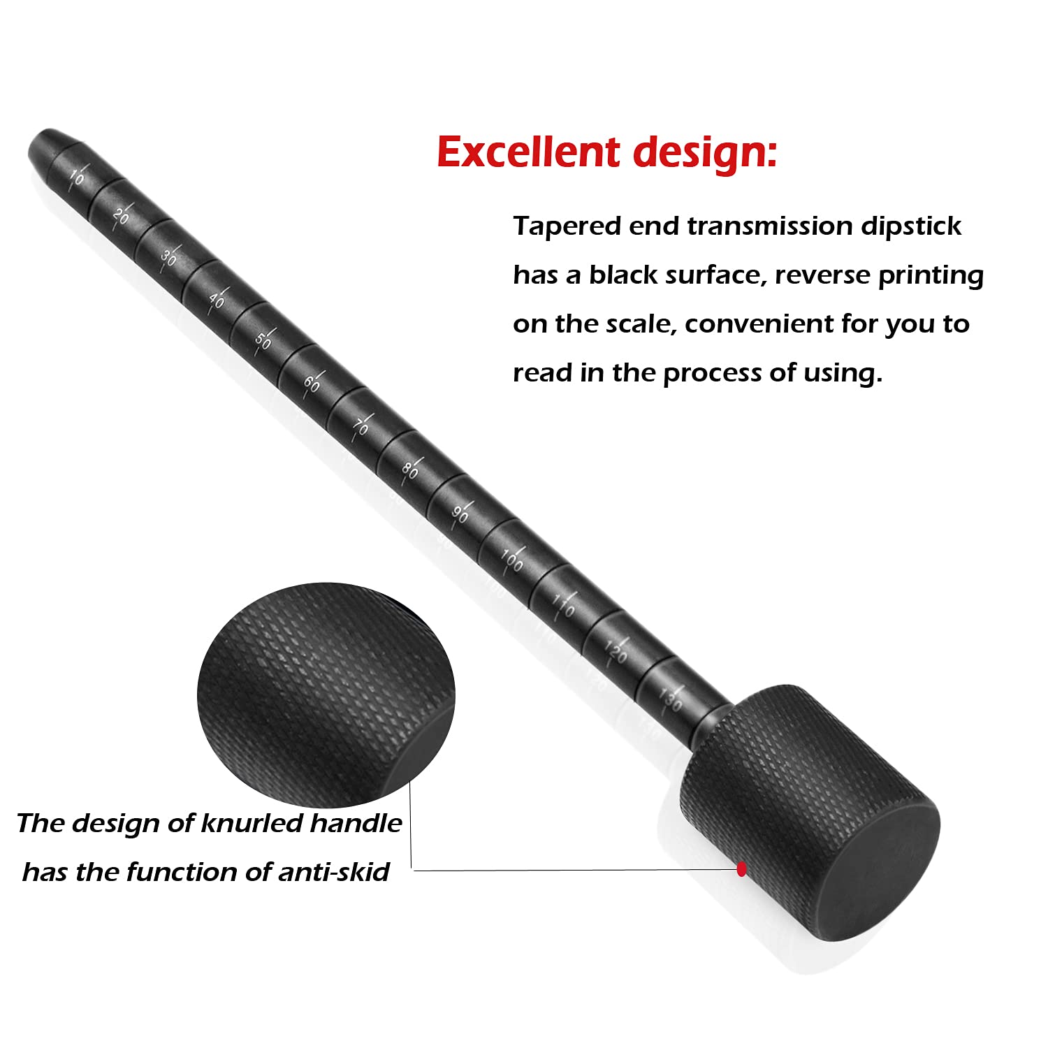 Compatible Transmission Dipstick for Chrysler Dodge Dart Fiat 500 Jeep Cherokee Compass & Patriot 6F24 Automatic - Tapered End Design - Perfect for Fluid Checks & Maintenance