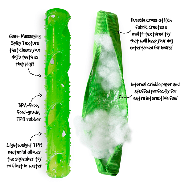 Gnawsome Crinkle Stick Dog Toy - Interactive Chew Toy for Puppies & Small Dogs - Fun Crinkle Sound for Playtime & Training - Perfect for Indoor & Outdoor Use