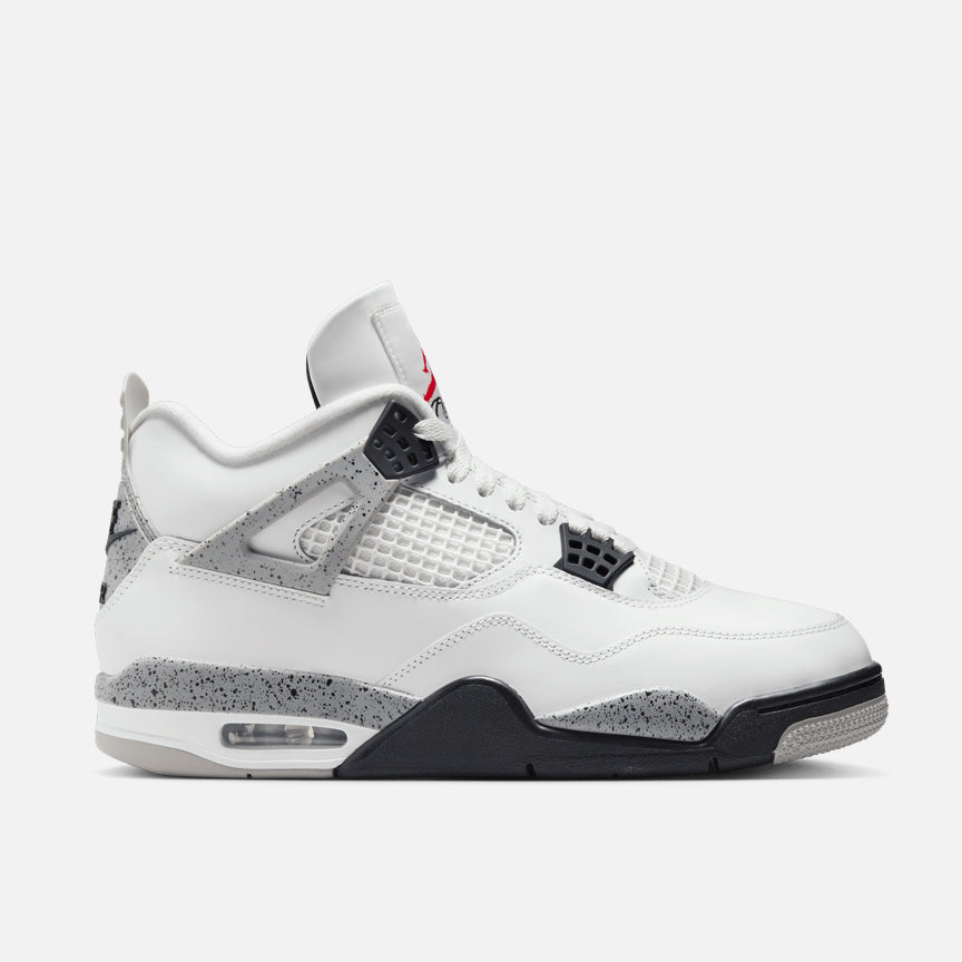 AIR JORDAN 4 RETRO WHITE CEMENT Sneakers - Men's Basketball Shoes - Classic Retro Style - Perfect for Streetwear & Basketball Games