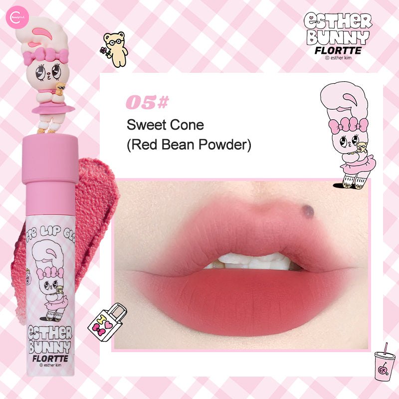 FLORTTE x BUNNY Milky Lip Cream - Hydrating Tinted Lip Balm with Shea Butter & Vitamin E | Moisturizing & Nourishing for Soft Lips | Perfect for Daily Wear, Makeup Looks & Gift Giving