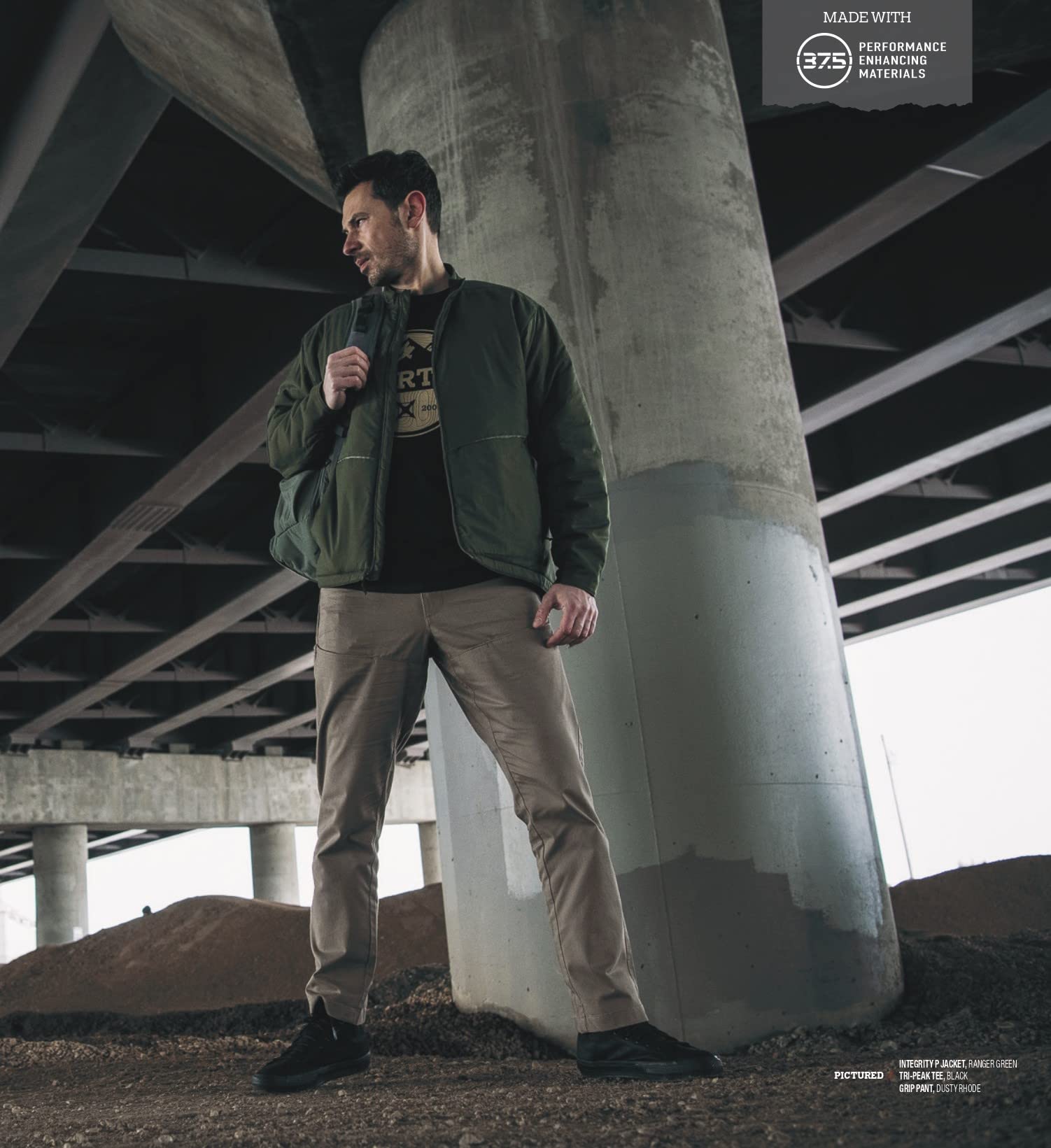 Vertx Men's Tactical Jacket - Lightweight Waterproof Outdoor Jacket for Hiking, Camping & Travel - Durable Windbreaker with Multiple Pockets