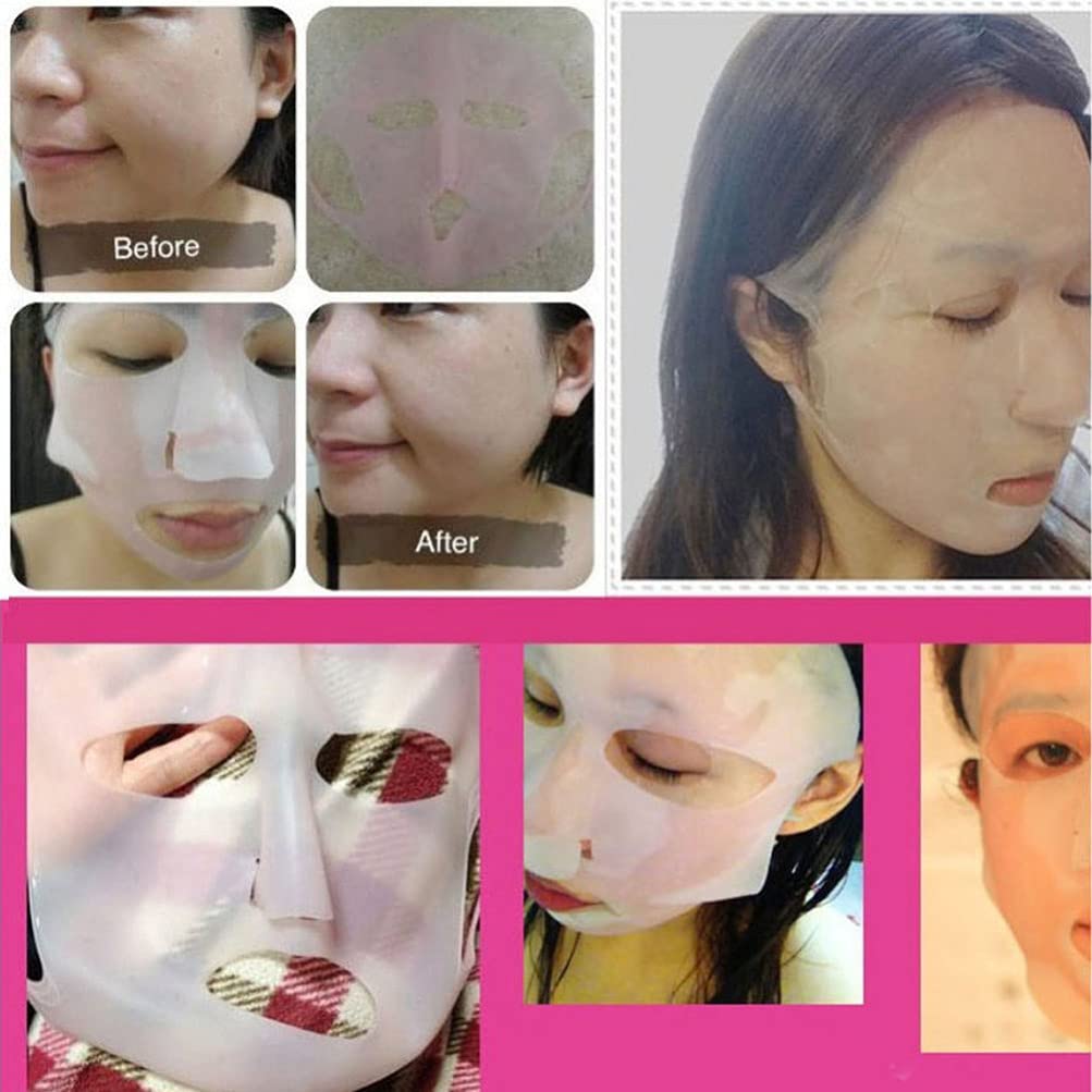 KALLORY Reusable Silicone Face Mask for Hydration & Moisturizing - DIY Skincare Cover for Dry Skin, Spa & At-Home Facial Treatments