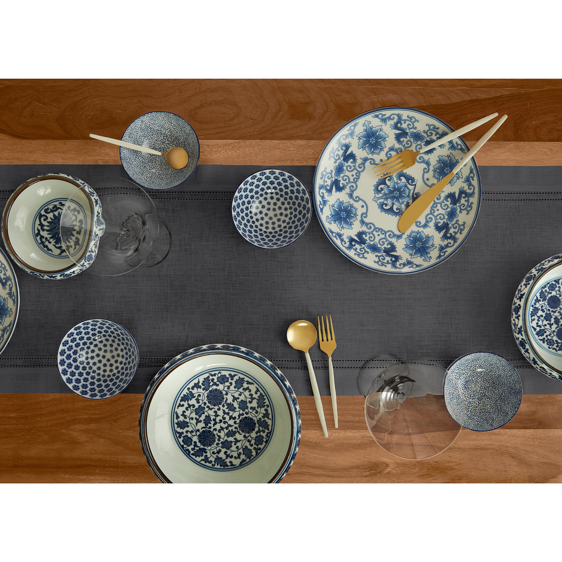 Premium Linen Double Hemstitch Table Runner - Elegant Dining Decor for Weddings, Parties & Home Decor