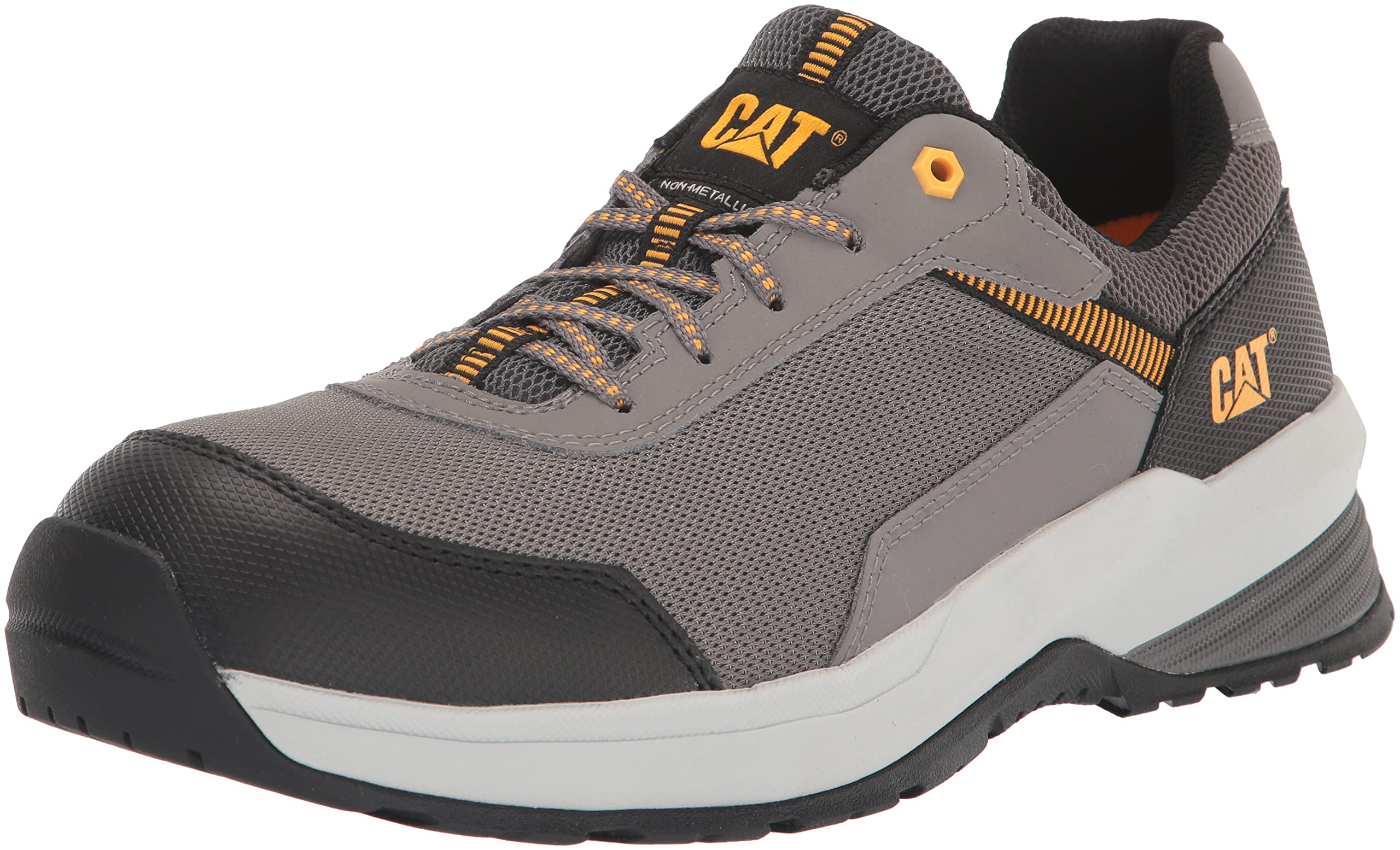 CAT Men's Streamline 2.0 Composite Safety Toe Work Shoes - Lightweight Mesh Steel Toe Boots for Construction, Warehouse & Industrial Work