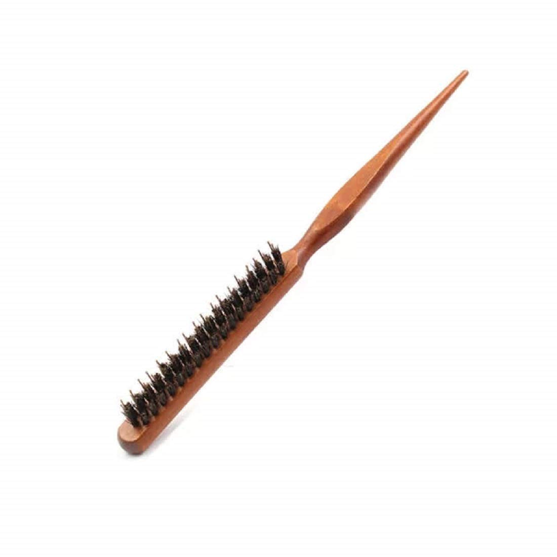 Professional Salon Teasing Back Hair Brush - Wooden Slim Line Comb for Hair Extensions & Styling - Perfect for DIY Hairdressing, Updos & Volume - 1 Piece