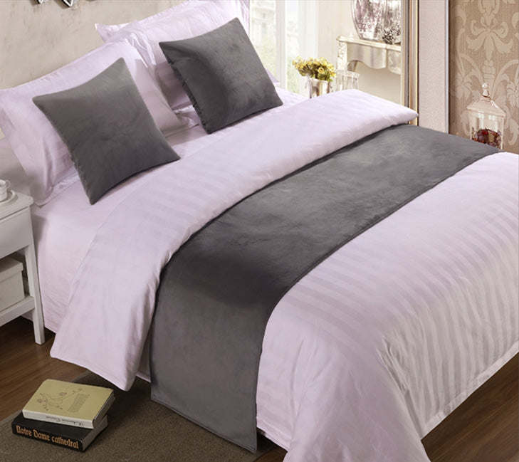 Pillowtex Faux Suede Bed Scarf - Luxury Decorative Throw Blanket for Bed, Sofa & Couch - Soft & Stylish Home Decor Accessory
