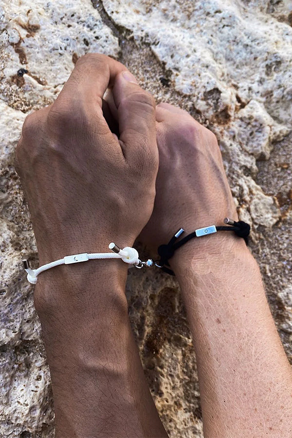 Stylish Alloy Love Each Other Couple Bracelet - Matching Romantic Gift for Couples, Anniversary, Valentine's Day - Perfect for Date Nights & Special Occasions