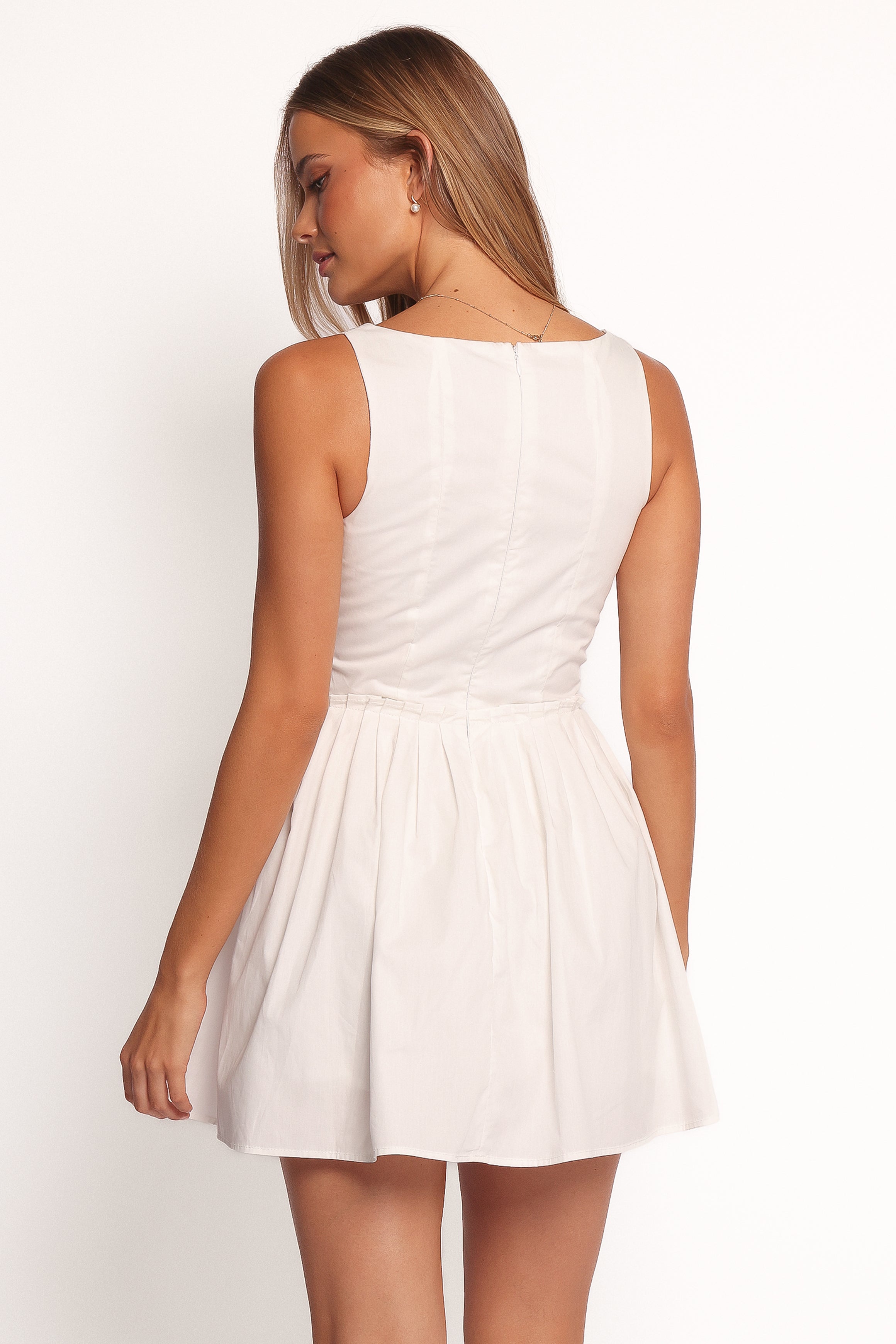 Gale Mini Dress - White | Women's Fashion Summer Dress for Casual & Party Wear | Perfect for Beach, Date Night & Special Occasions