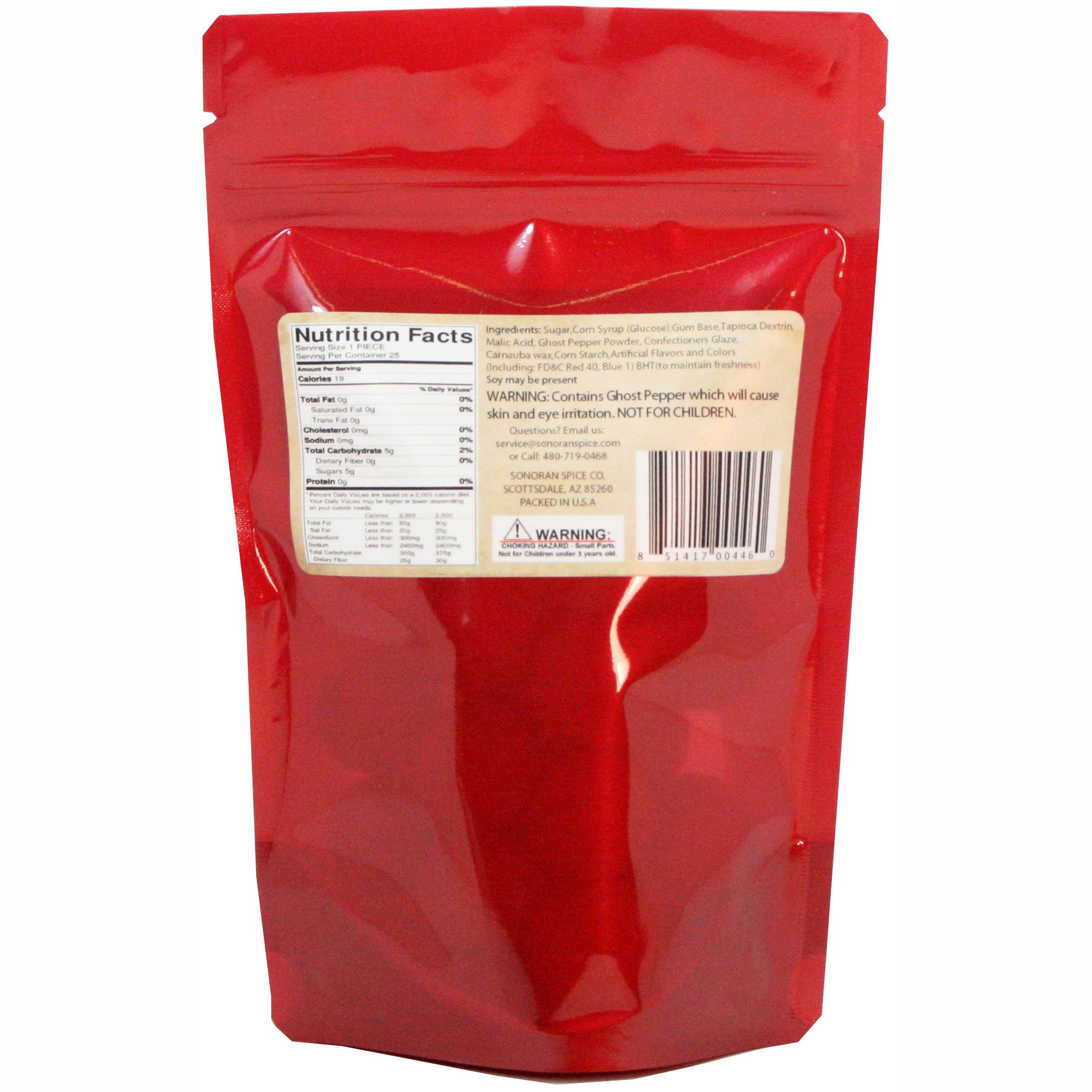 Sonoran Spice Cinnamon Ghost Pepper (Bhut Jolokia) Gumballs - 25 Count Pouch | Hot & Spicy Candy for Halloween Treats, Party Favors & Unique Gifts