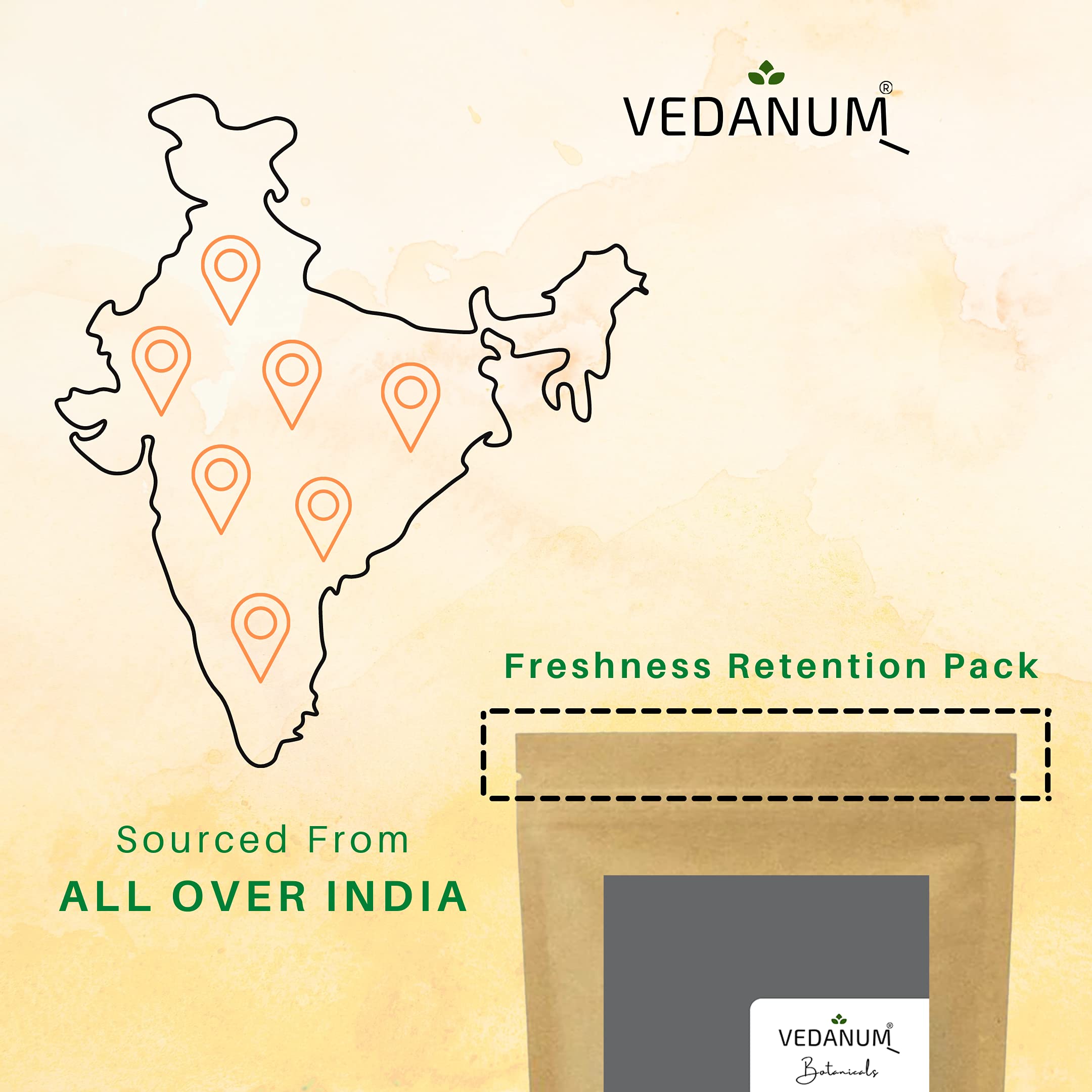 Vedanum Natural Sun-Dried Lemongrass Sticks - Hair & Skin Care - 50g for Aromatherapy & Cosmetics