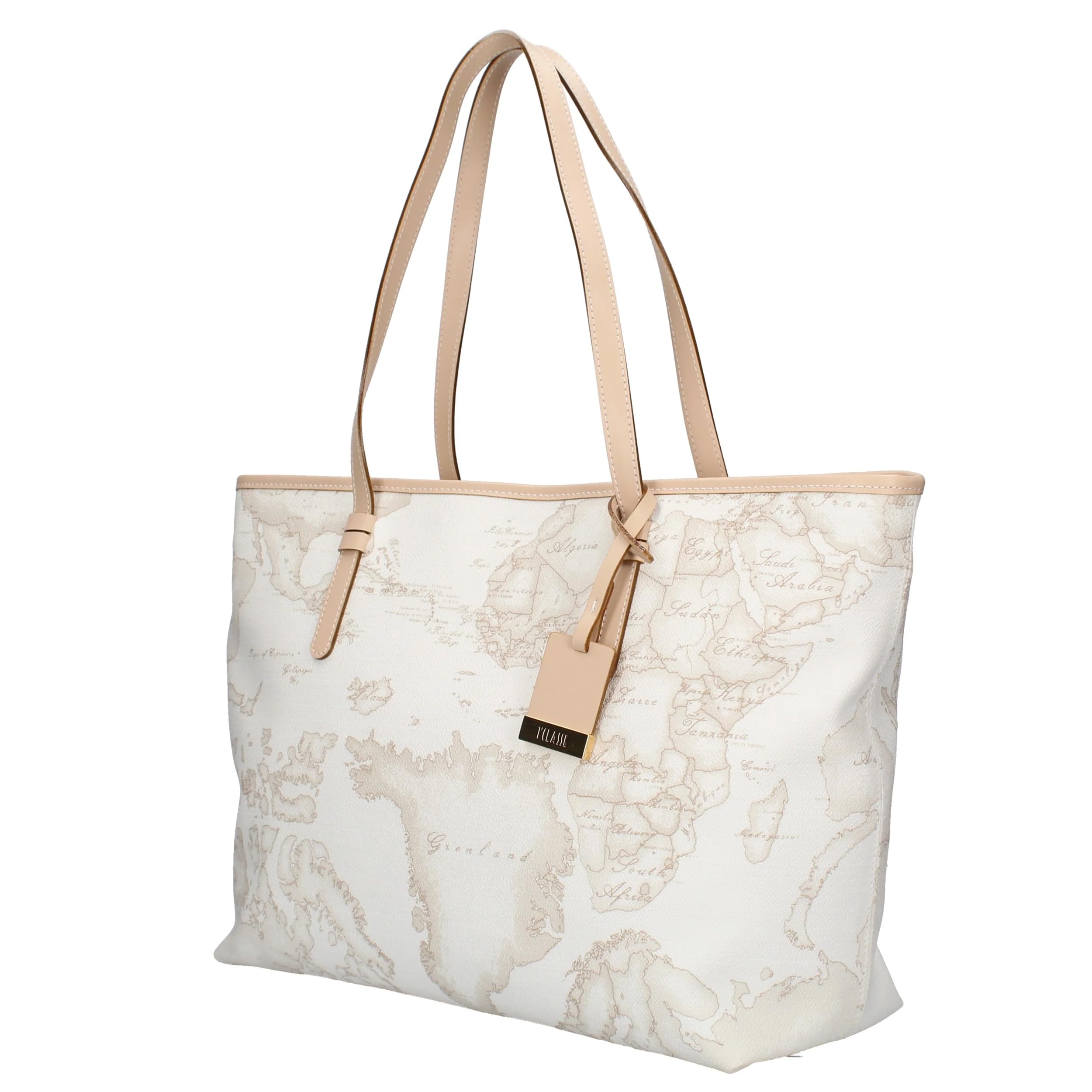 ALVIERO MARTINI Luxury Leather Shopping Tote Bag 