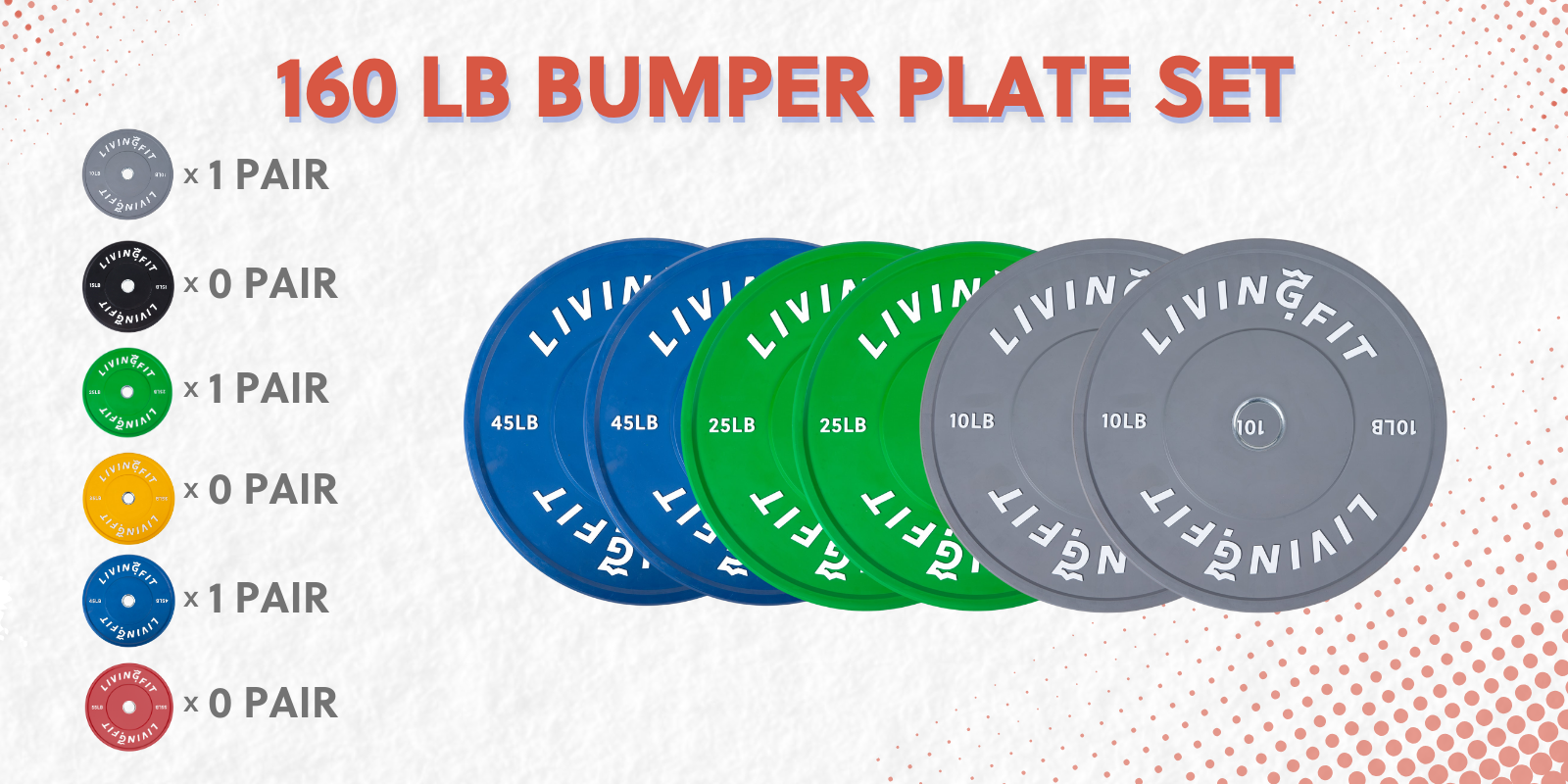 Premium Bumper Plates – Durable Olympic Weight Plates for CrossFit, Powerlifting & Home Gym Workouts – High Performance Rubber Coated Plates for Drop Protection & Noise Reduction