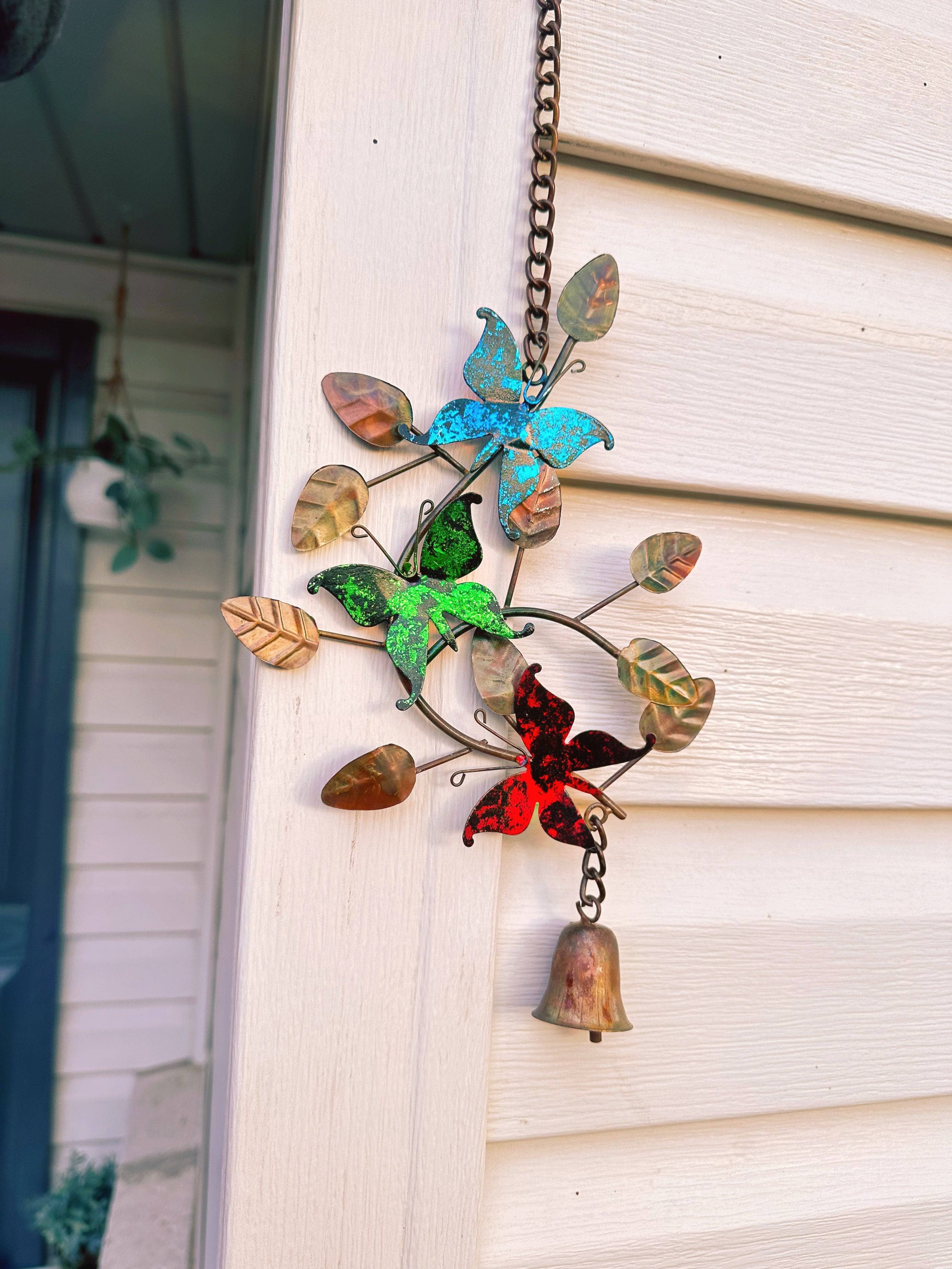 Butterflies on Branches Hanging Ornament - Elegant Home Decor for Living Room, Bedroom, Nursery & Outdoor Garden Party Decorations