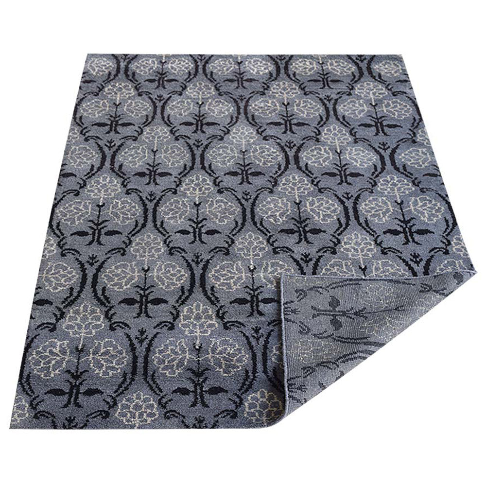 Hand Knotted Gladiolus Floral Area Rug - Soft & Durable for Living Room, Bedroom, or Nursery Decor