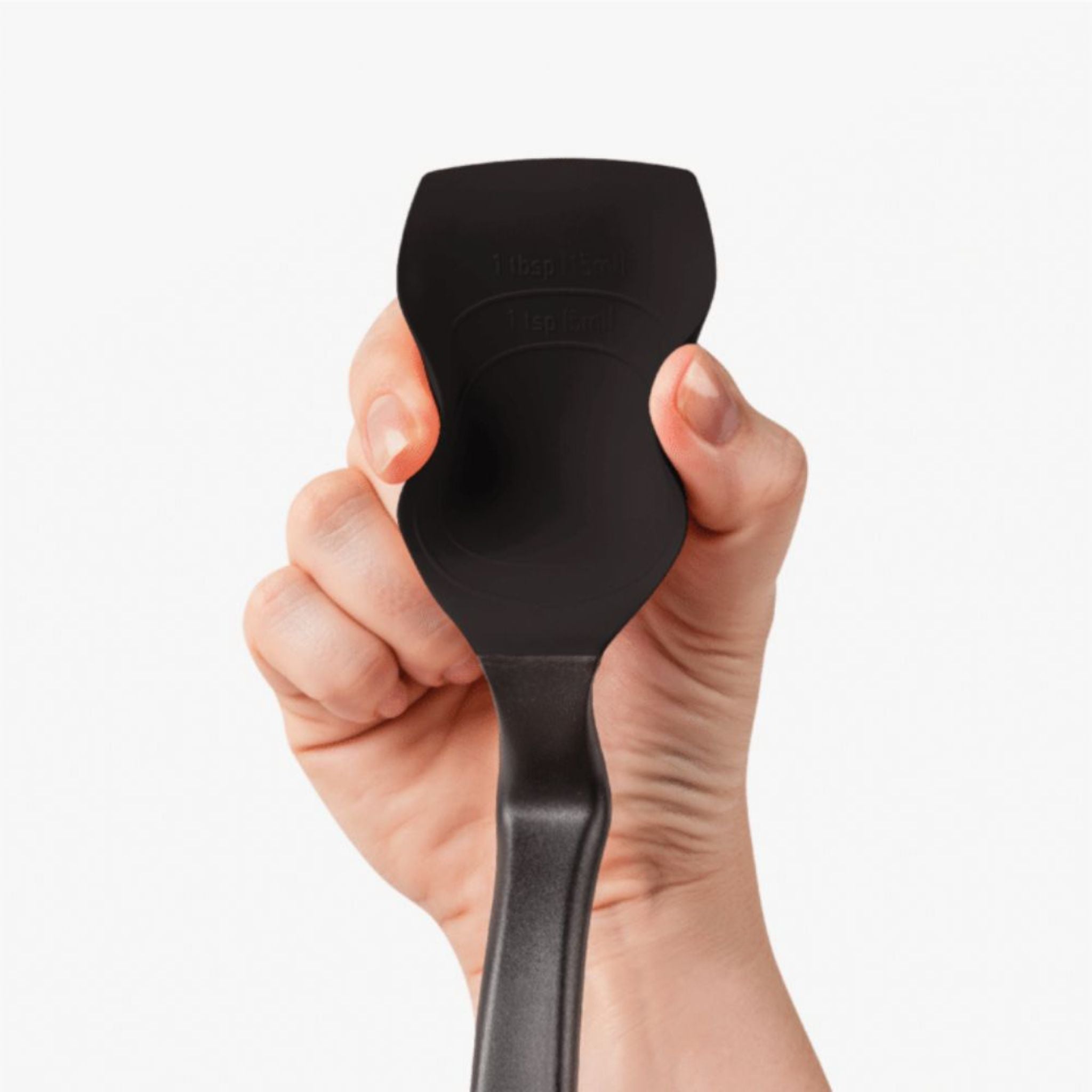 DreamFarm Nylon/Silicone Scraping Spoon - Black Kitchen Utensil for Baking, Cooking & Mixing | Non-Scratch, Heat-Resistant & Durable (SH DFSU2614 BK) - Perfect for Home Chefs & Professional Bakers