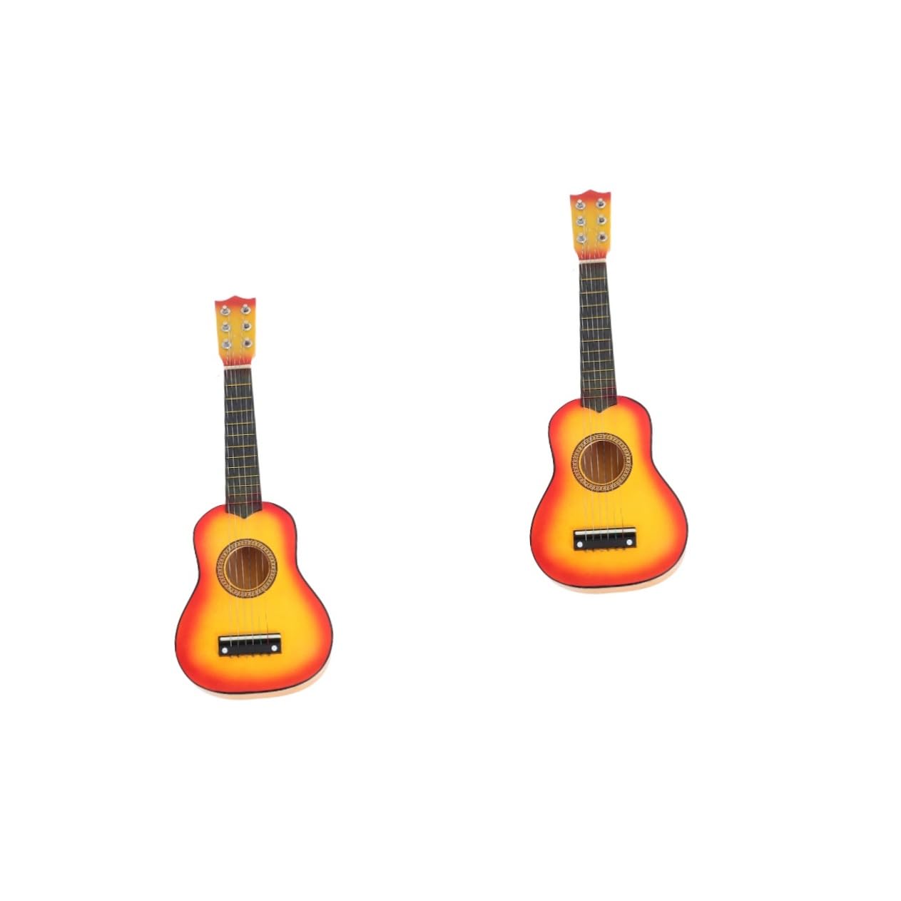 **Ibasenice 2-Piece Kids Electric Guitar Toy Set - Wooden Mini Ukulele & Guitar for Toddlers & Beginners - Perfect for Birthday Gifts, Music Learning & Pretend Play**