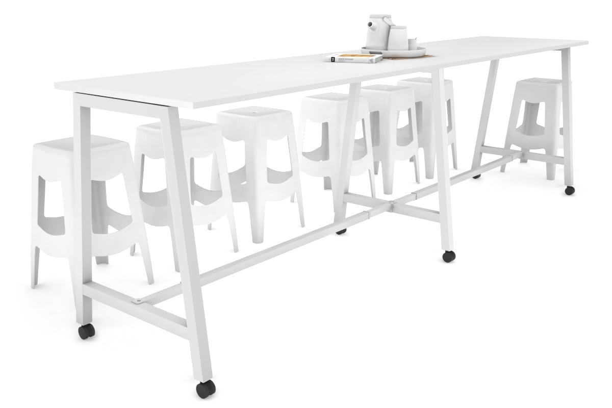 Quadro A Legs Large Counter Table - 3600L x 700W - Durable Metal Frame for Kitchen, Bar, Restaurant & Commercial Use