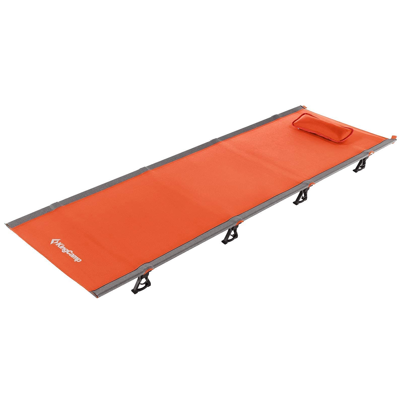 KingCamp Heavy Duty Folding Camping Cot with Comfortable Foam Topper - Portable Outdoor Bed for Camping, Hiking & Backpacking