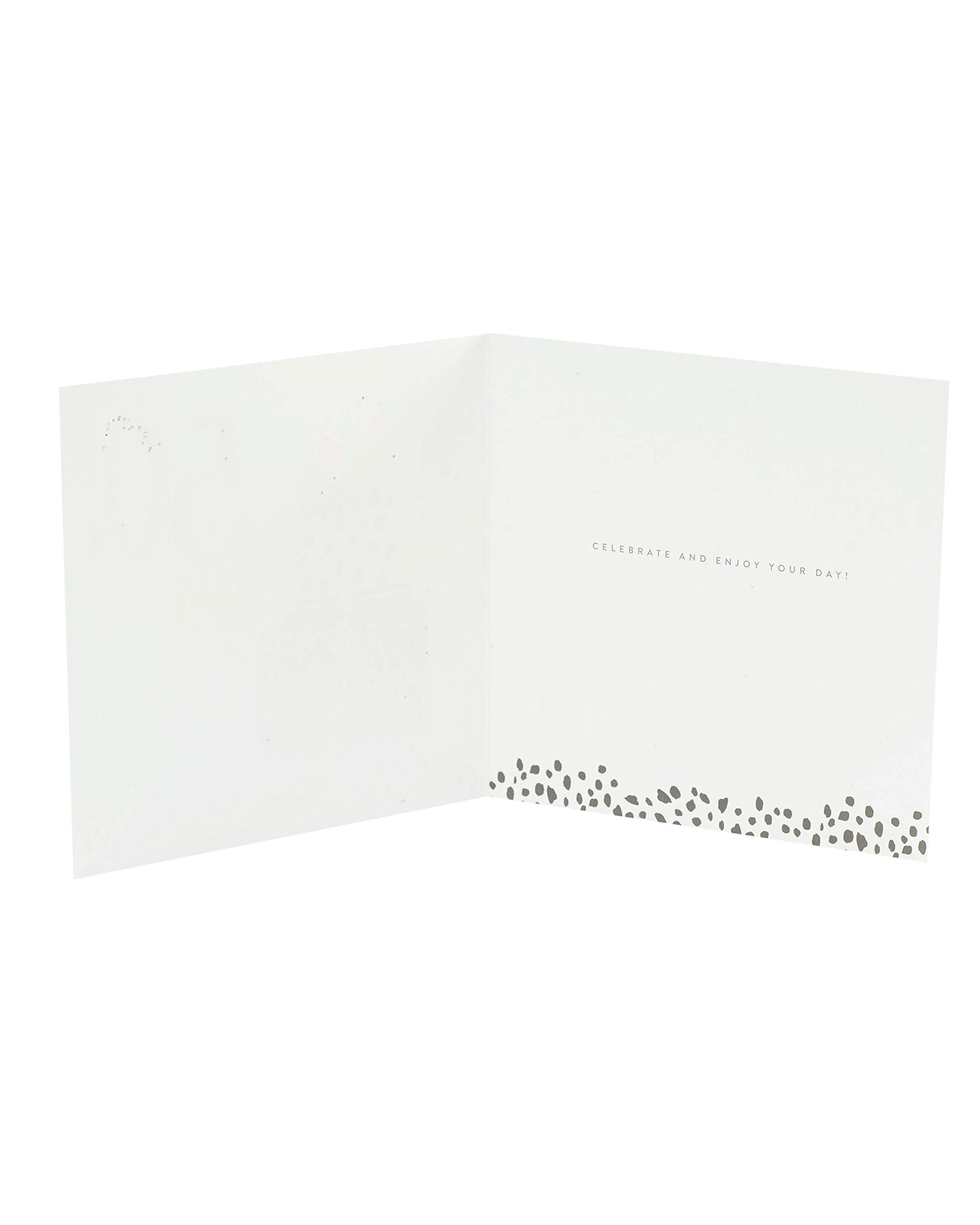 UK Greetings Age 50 Foiled Finish 50th Birthday Card - Elegant Golden Anniversary Present (646186-0-1) - Perfect for Milestone Celebrations & Gift Giving