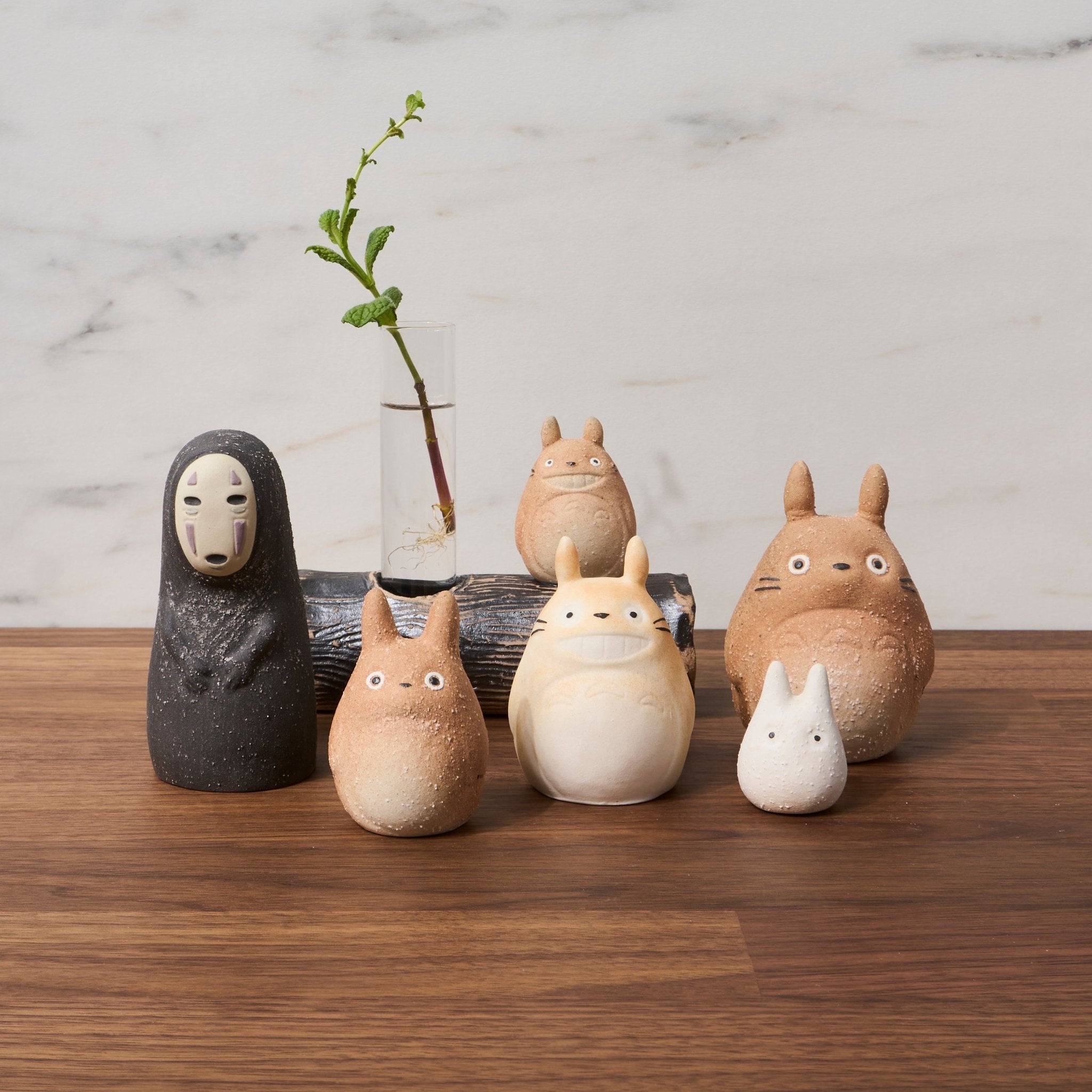 No Face Figurine from Spirited Away - Shigarayaki Ceramic Collectible by Meizan Togyo | Anime Decor, Studio Ghibli Gift, Japanese Culture Display
