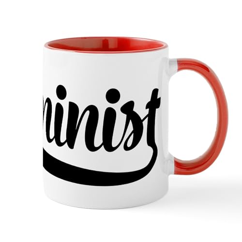 White/Red Inside - Feminist Mugs