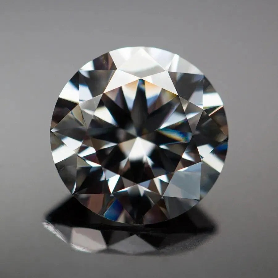 Loose Moissanite Stones - Pink, Black, Green, Blue, Yellow, Purple, Gray, Red | Round Cut GRA Certified Diamonds & Gemstones for Jewelry Making, Engagement Rings & Wedding Bands