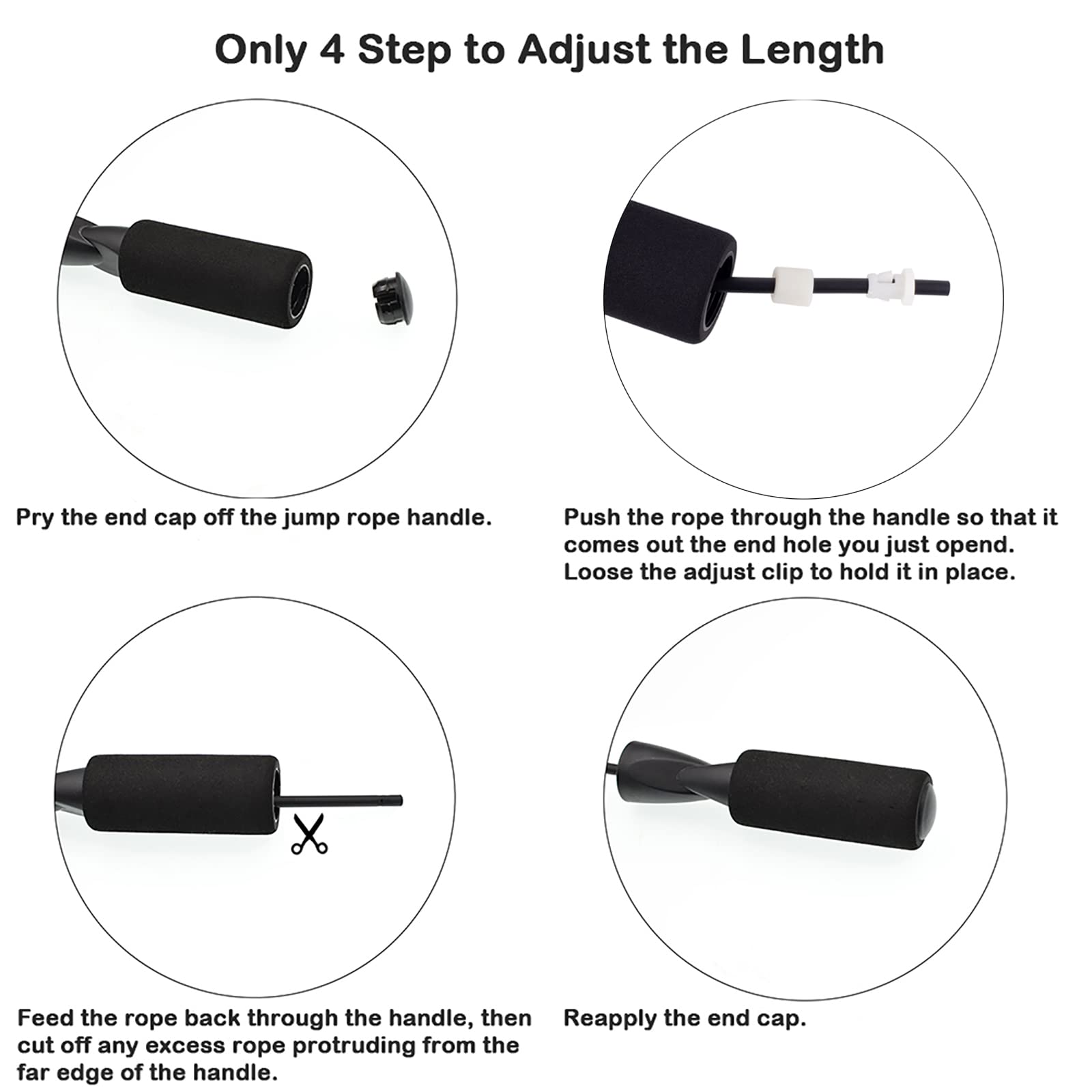 Adjustable Jump Rope for Men, Women & Kids - Premium Fitness Skipping Rope for Cardio, Workouts & Training - Ideal for Home Gym, CrossFit & Weight Loss